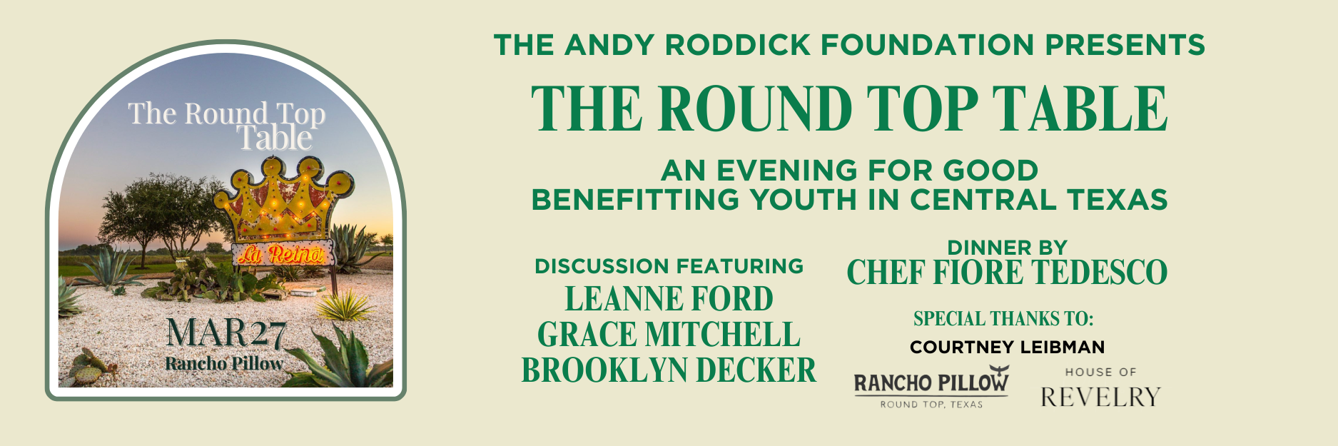 Campaign cover image for The Round Top Table at Rancho Pillow