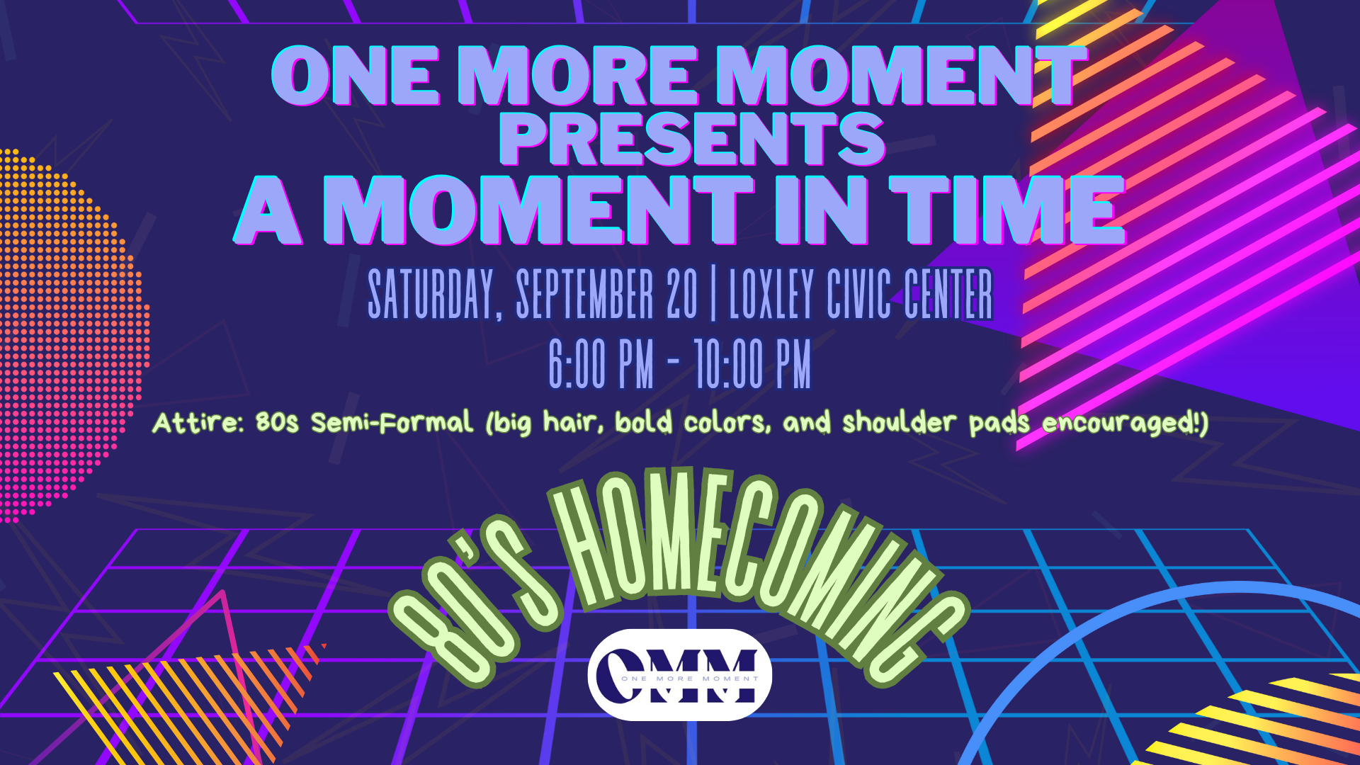 Campaign cover image for OMM 80's Homecoming Fundraising Dance!