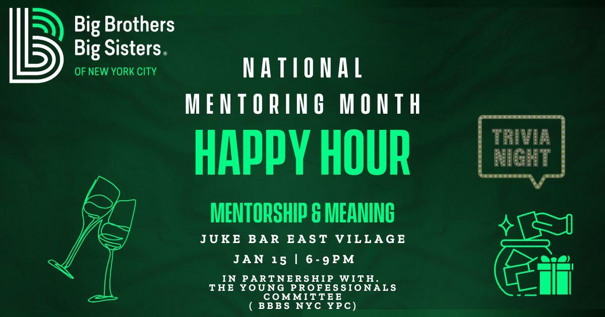 Campaign cover image for Mentorship & Meaning, National Mentoring Month Mixer