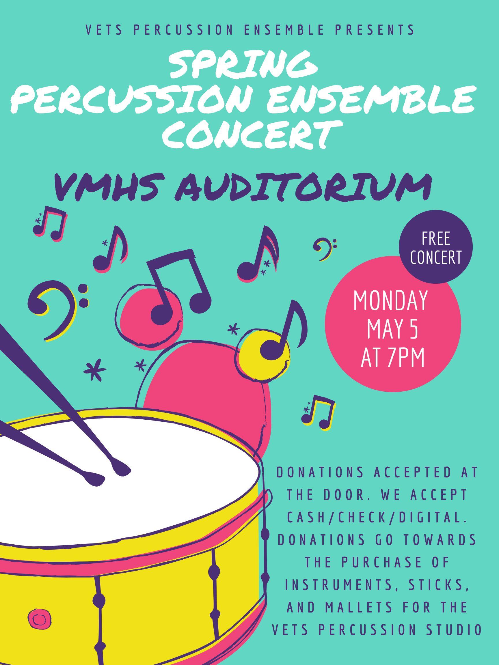 Campaign cover image for Vets Percussion Ensemble Donations 2025