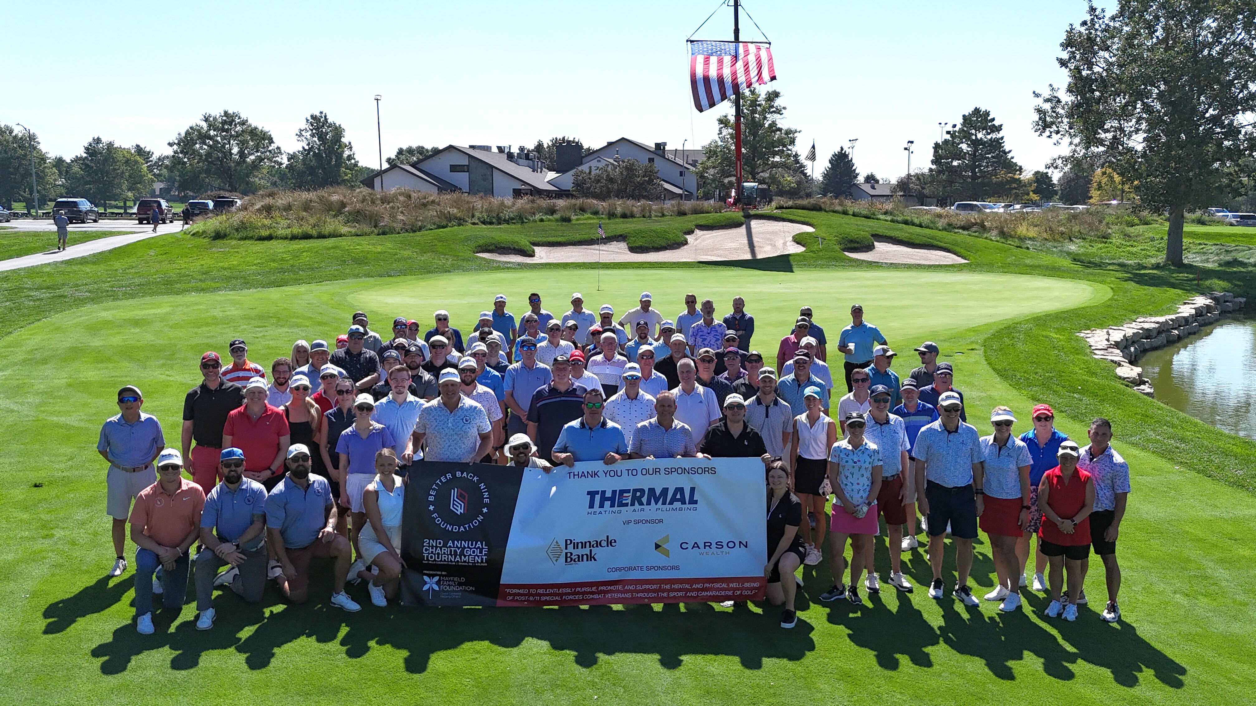 Campaign cover image for 3rd Annual Better Back Nine Charity Golf Tournament & Red, White, and Blue Gala