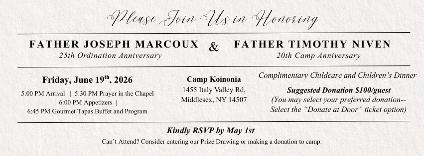 Campaign cover image for Camp Koinonia Silver Jubilee/Emerald Celebration