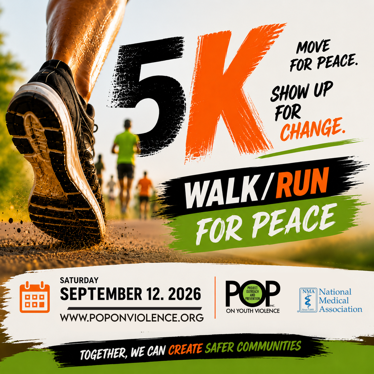Campaign cover image for National NMA/POP 5K Walk for Peace