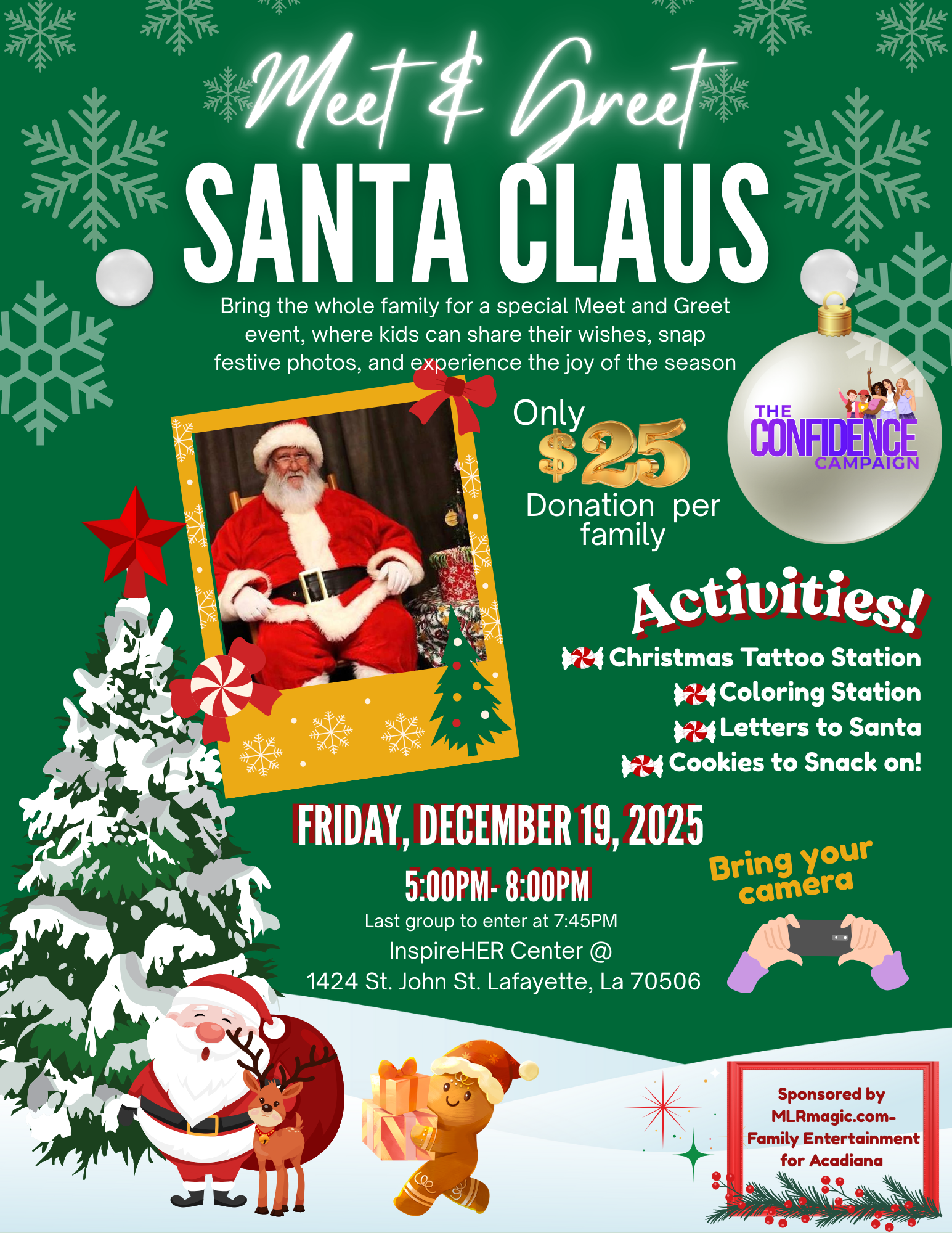 Campaign cover image for Santa's Coming to The InspireHER Center