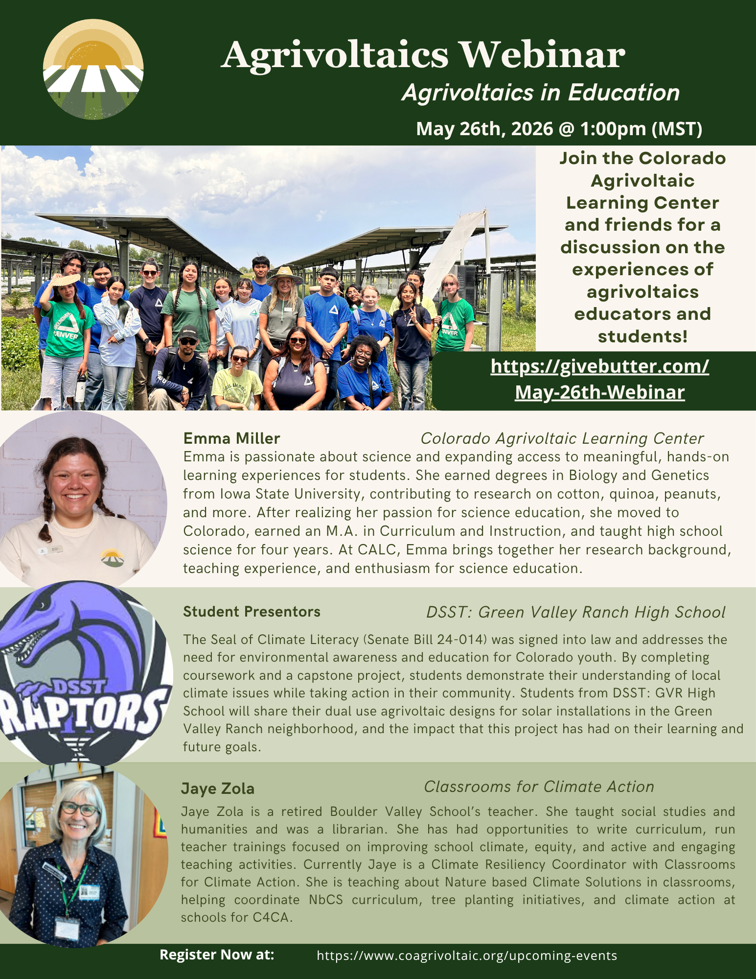 Campaign cover image for Agrivoltaics Webinar: Agrivoltaics in Education