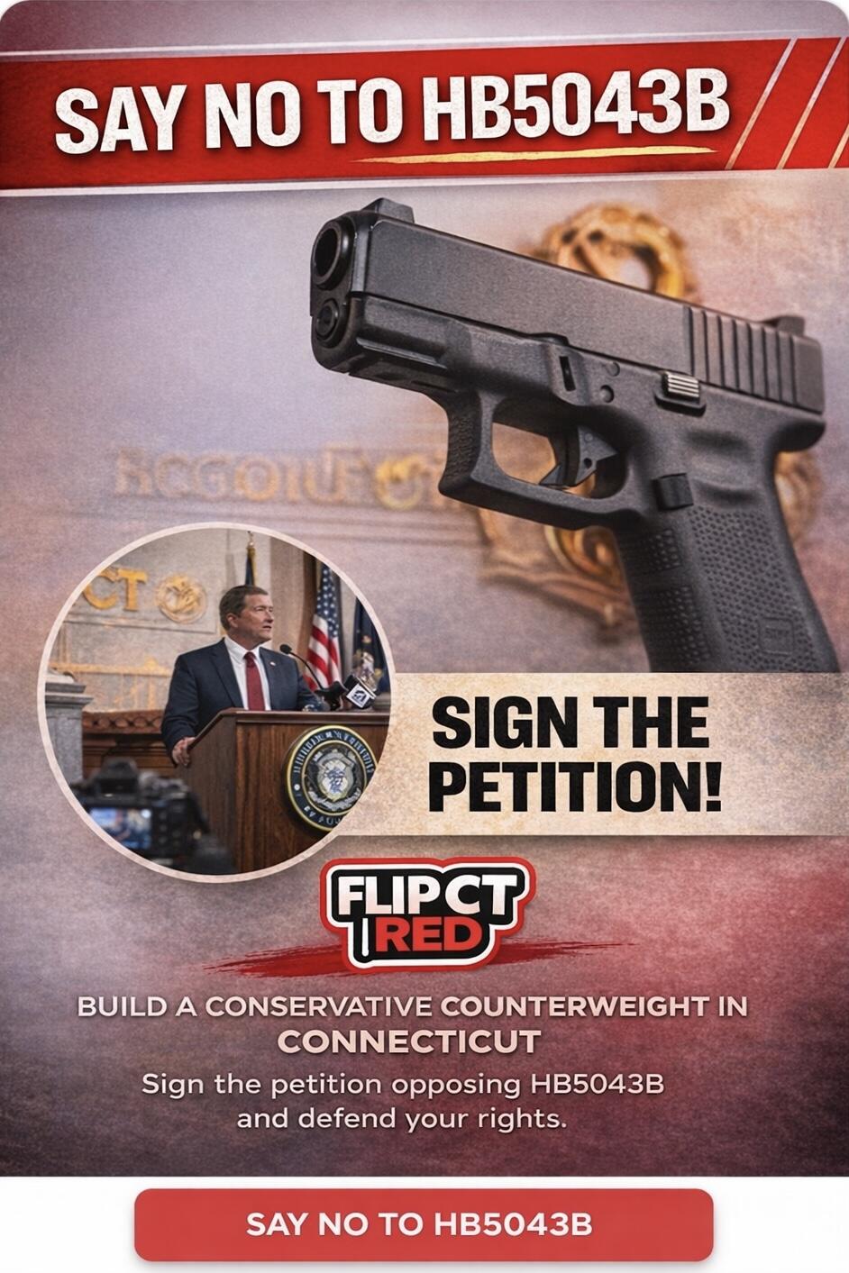Campaign cover for Flip CT Red — Citizens Defense Fund