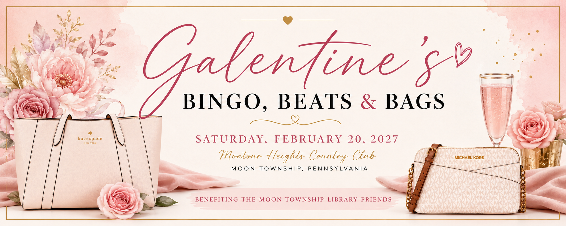 Campaign cover image for Galentine's Bingo, Beats & Bags 2027