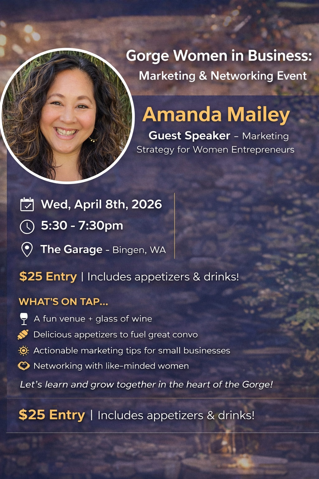 Campaign cover image for Gorge Women in Business Event: Marketing As A Small Business