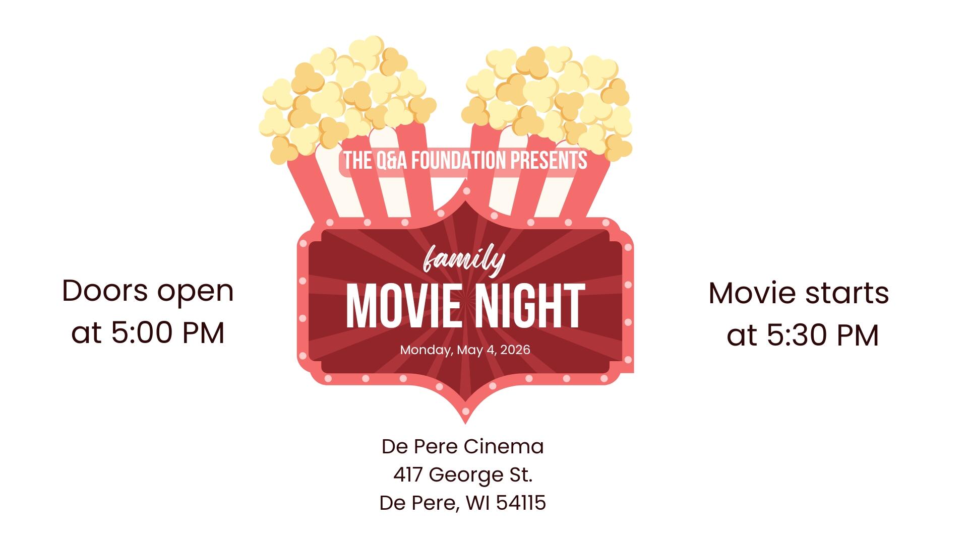 Campaign cover image for 2026 Family Movie Night