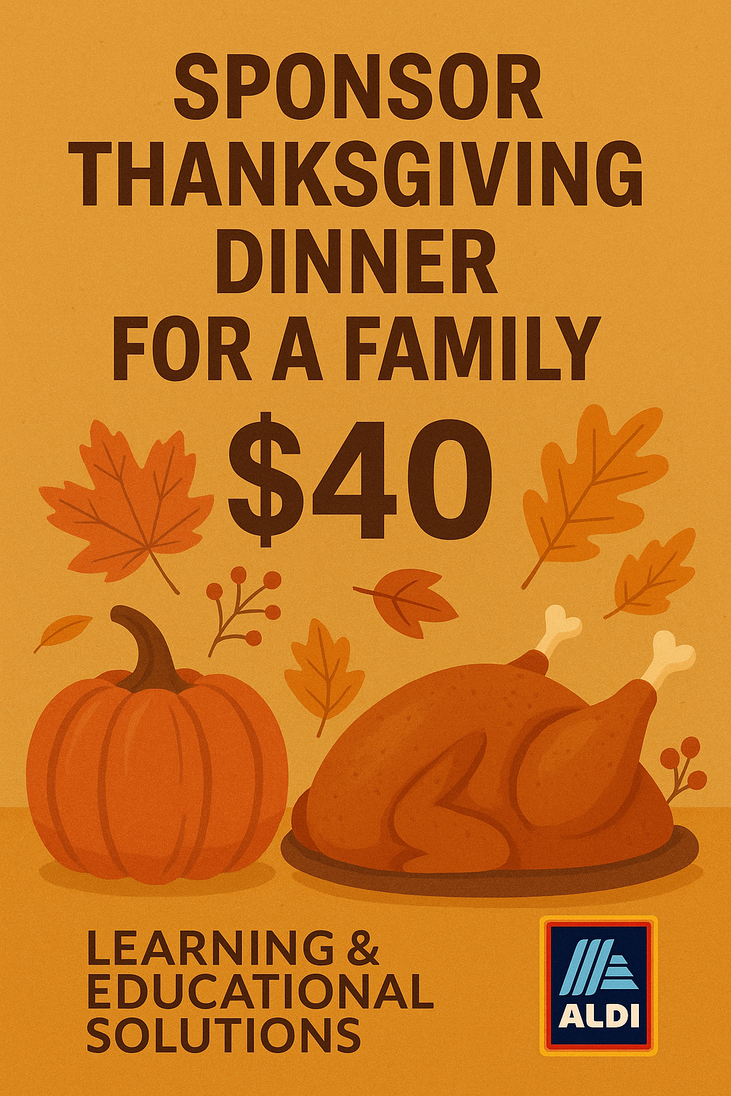 Campaign cover image for Thanksgiving 2025 Feed a Family for just $40