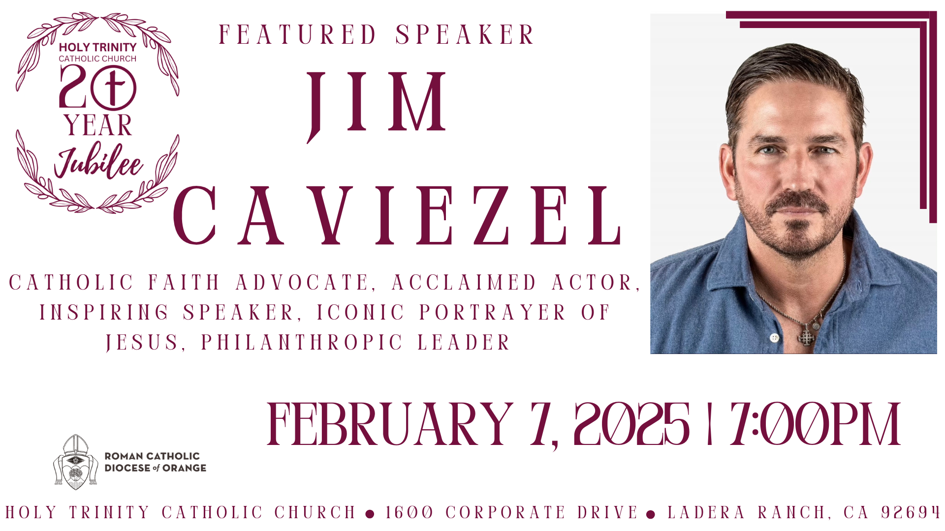 Campaign cover image for An Evening with Jim Caviezel on "Freedom"