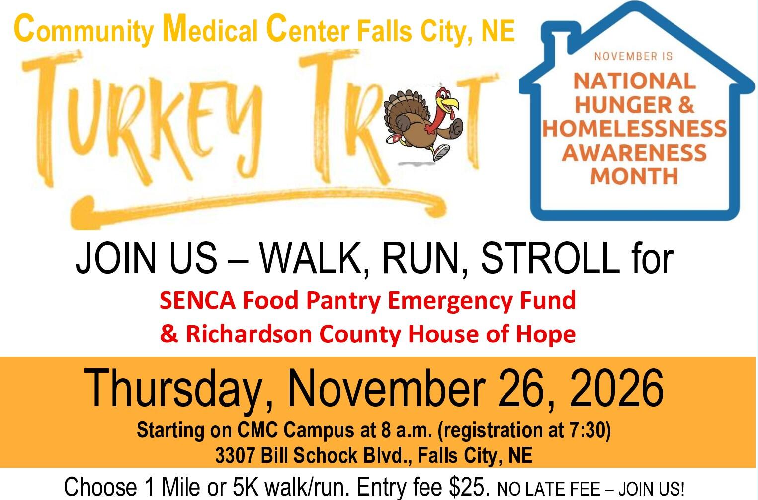 Campaign cover image for 2026 CMC Turkey Trot