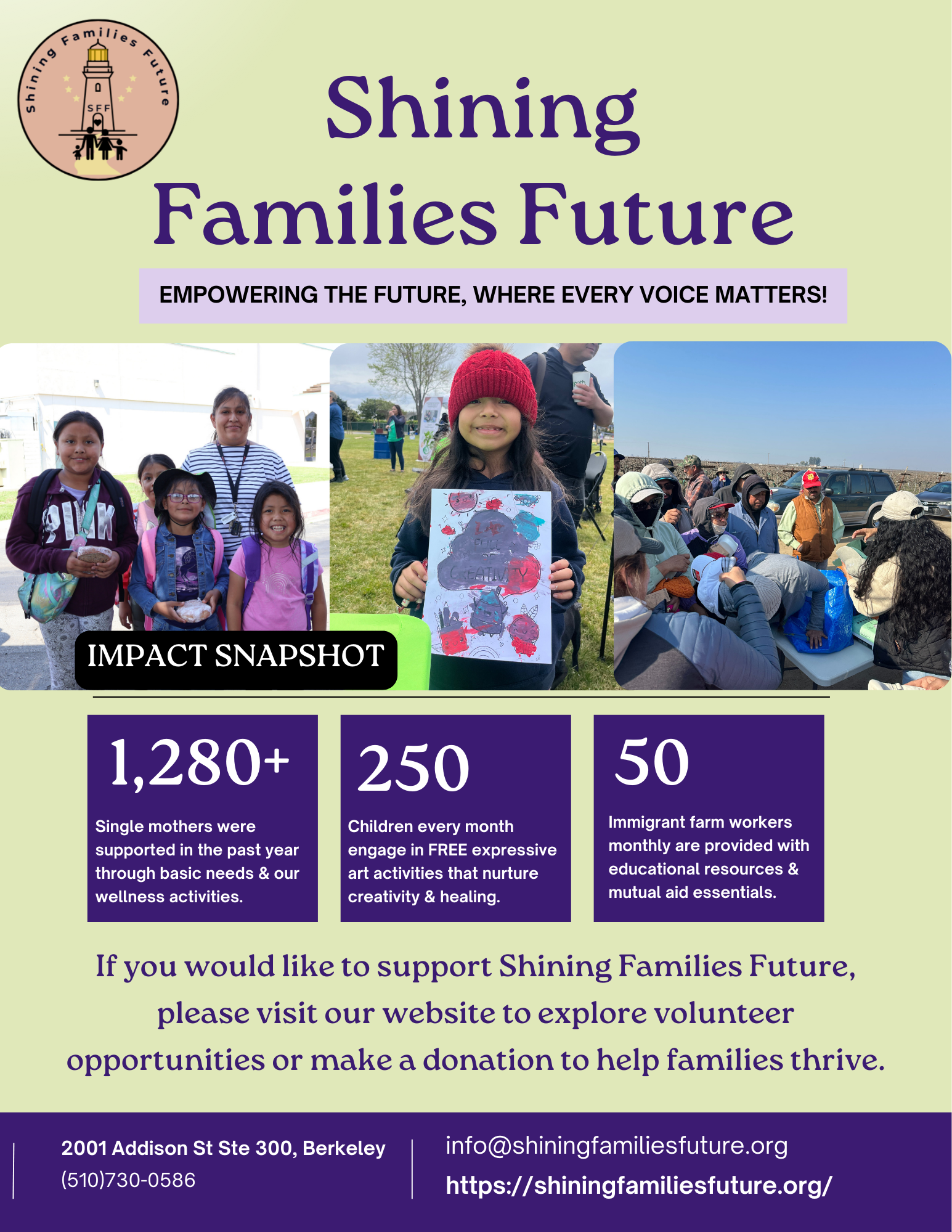 Support Shining Families Future