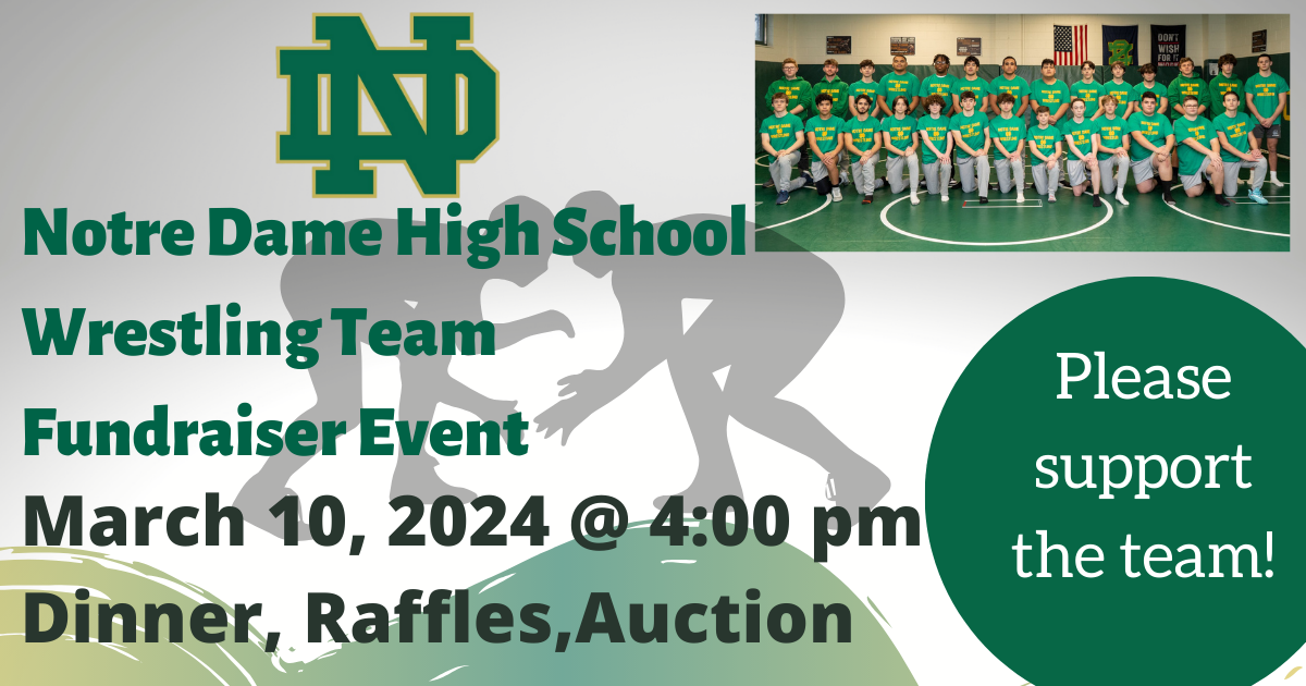 Campaign cover image for Notre Dame Wrestling Fundraiser Event 2024