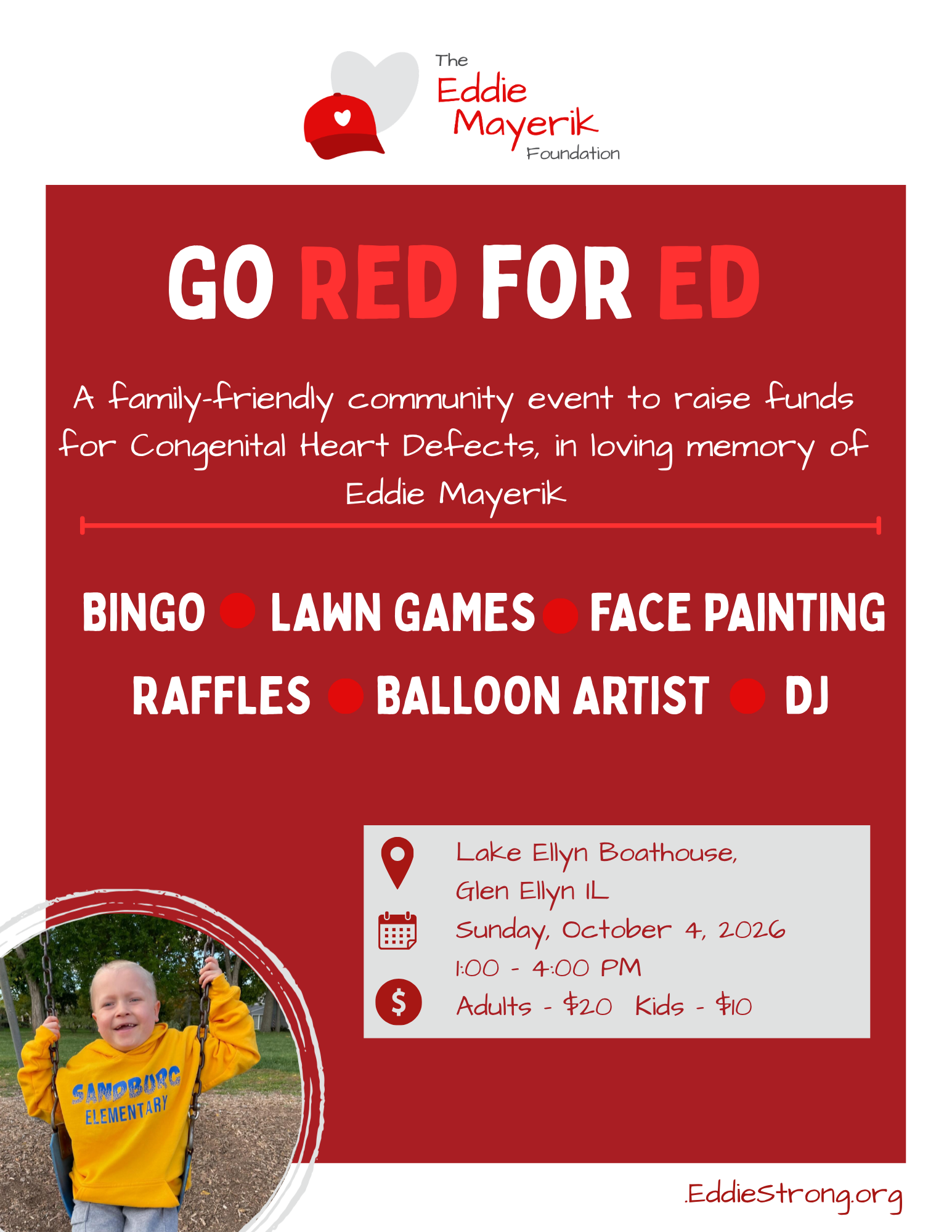 Campaign cover image for Go Red for Ed 2026