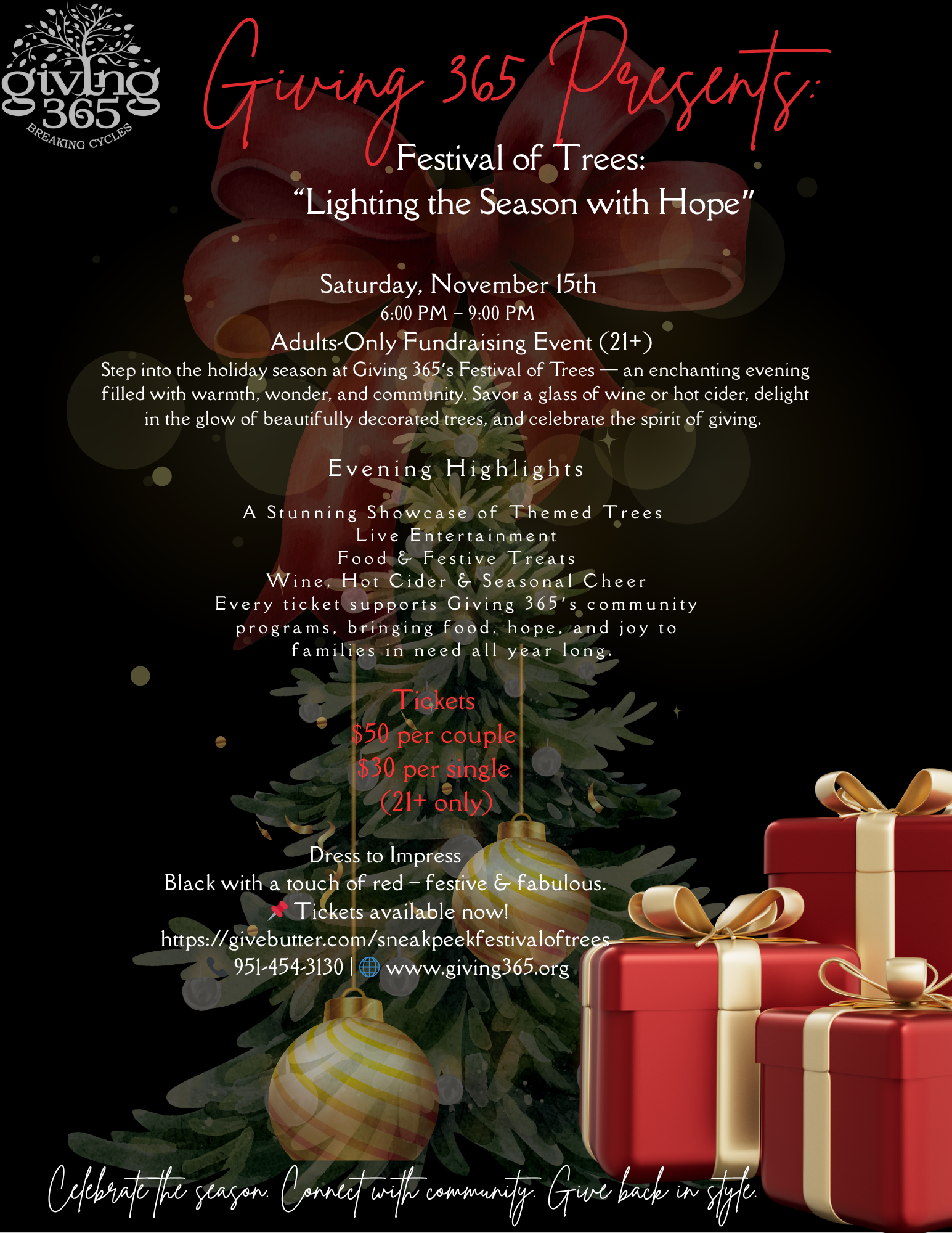 Campaign cover image for Giving 365 Festival of Trees (Sneak Peak)