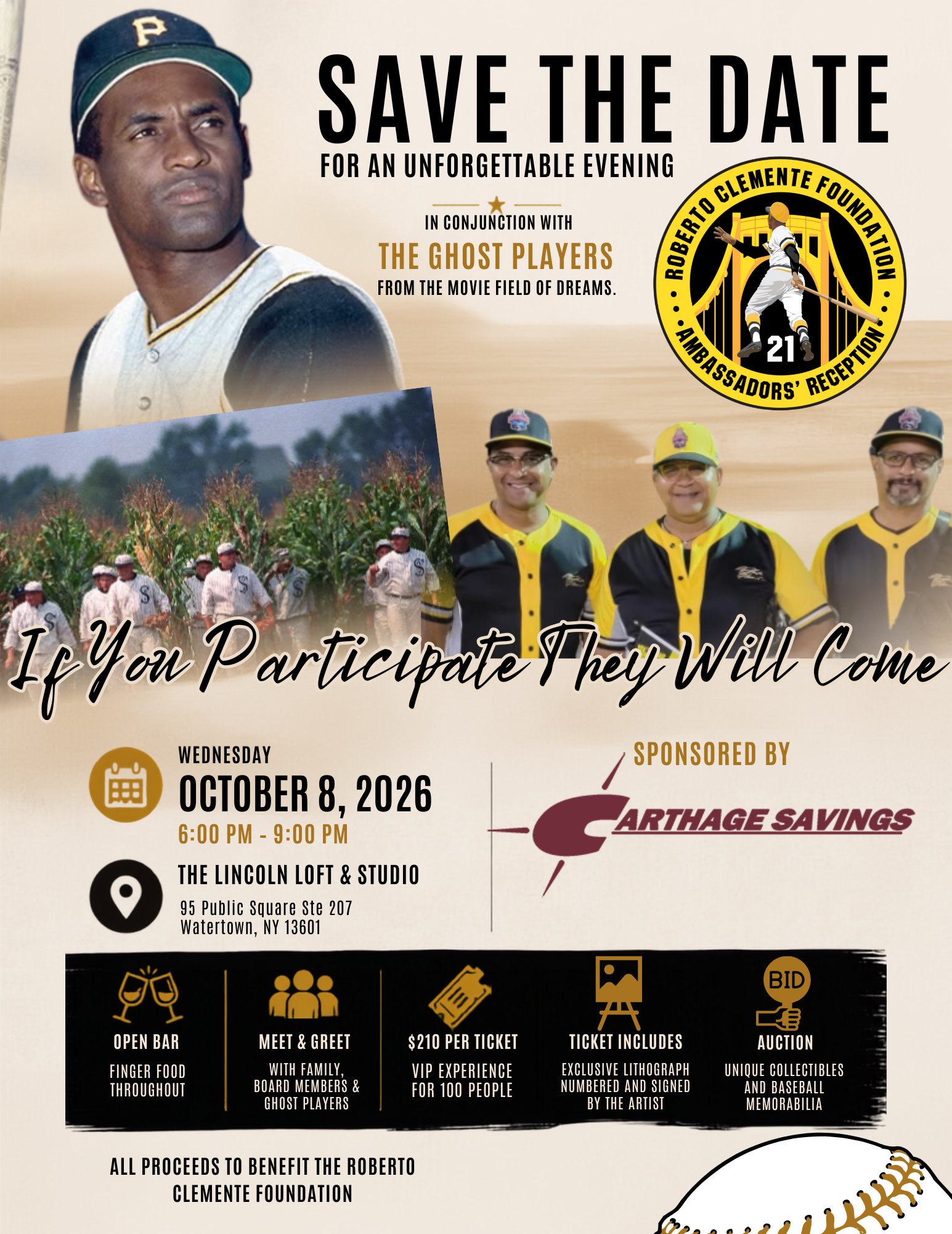 Campaign cover image for Roberto Clemente Foundation Ambassadors' Reception Watertown, NY 2026