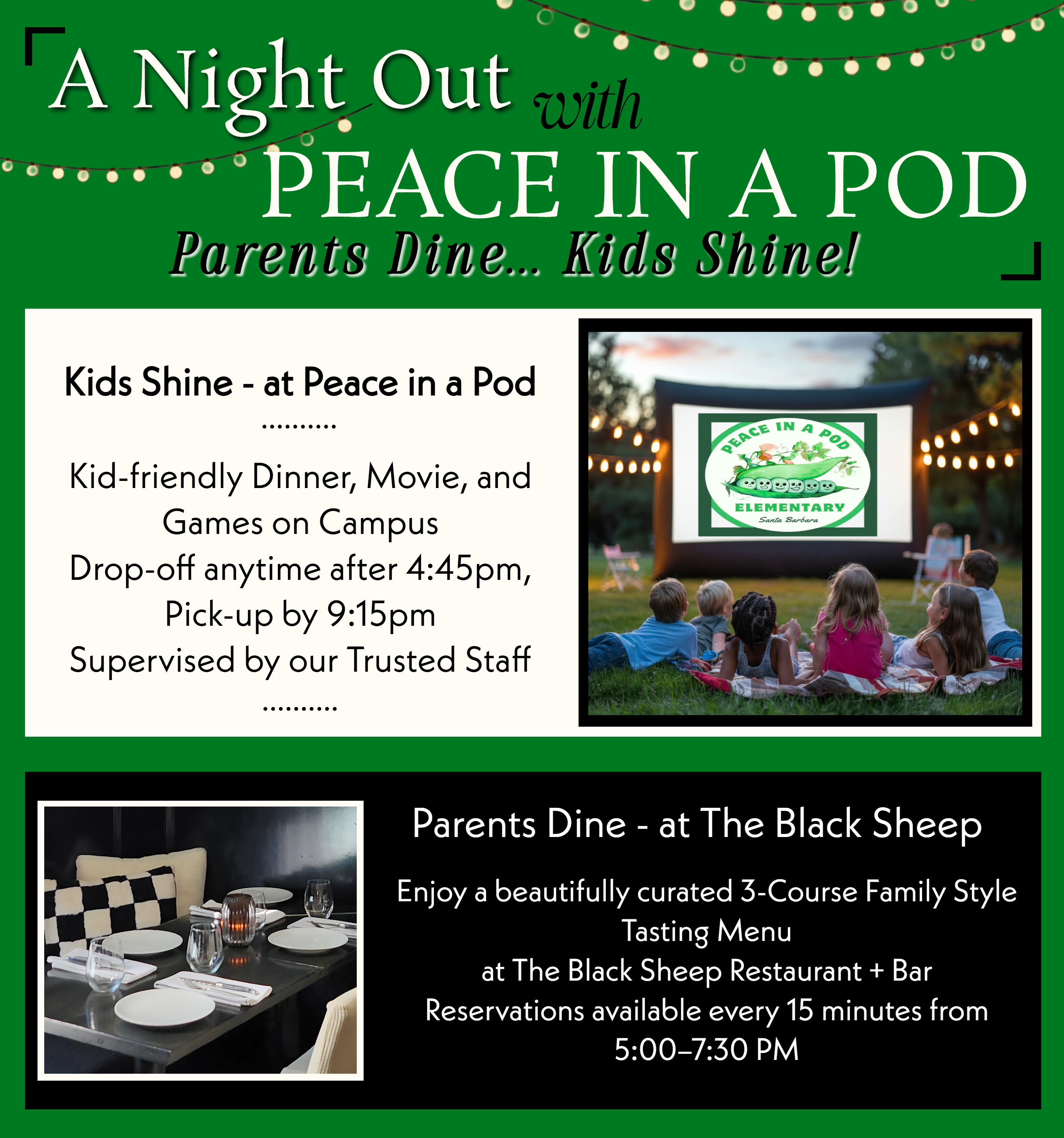 Campaign cover image for Parents Dine, Kids Shine!