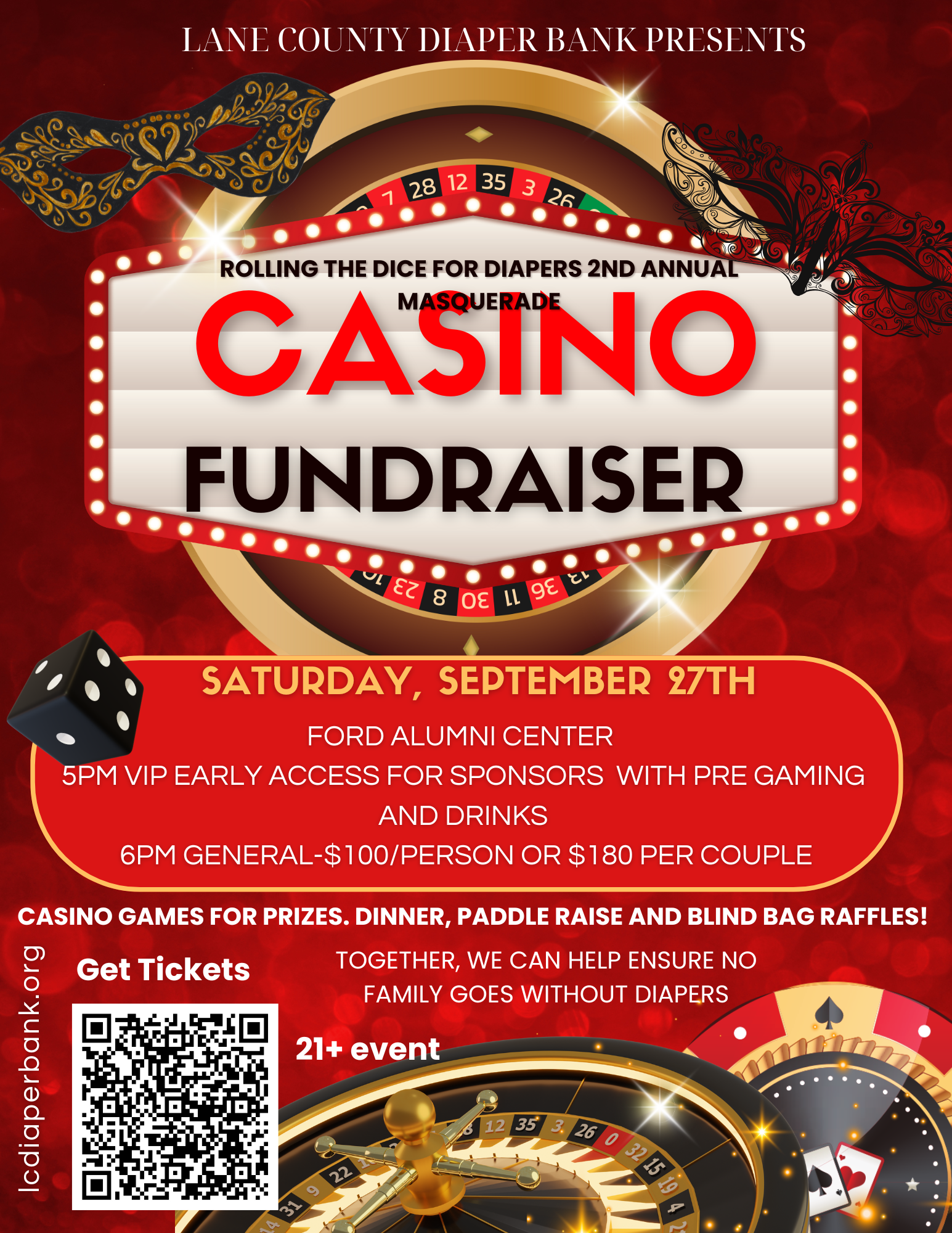 Campaign cover image for Rolling the Dice for Diapers 2025