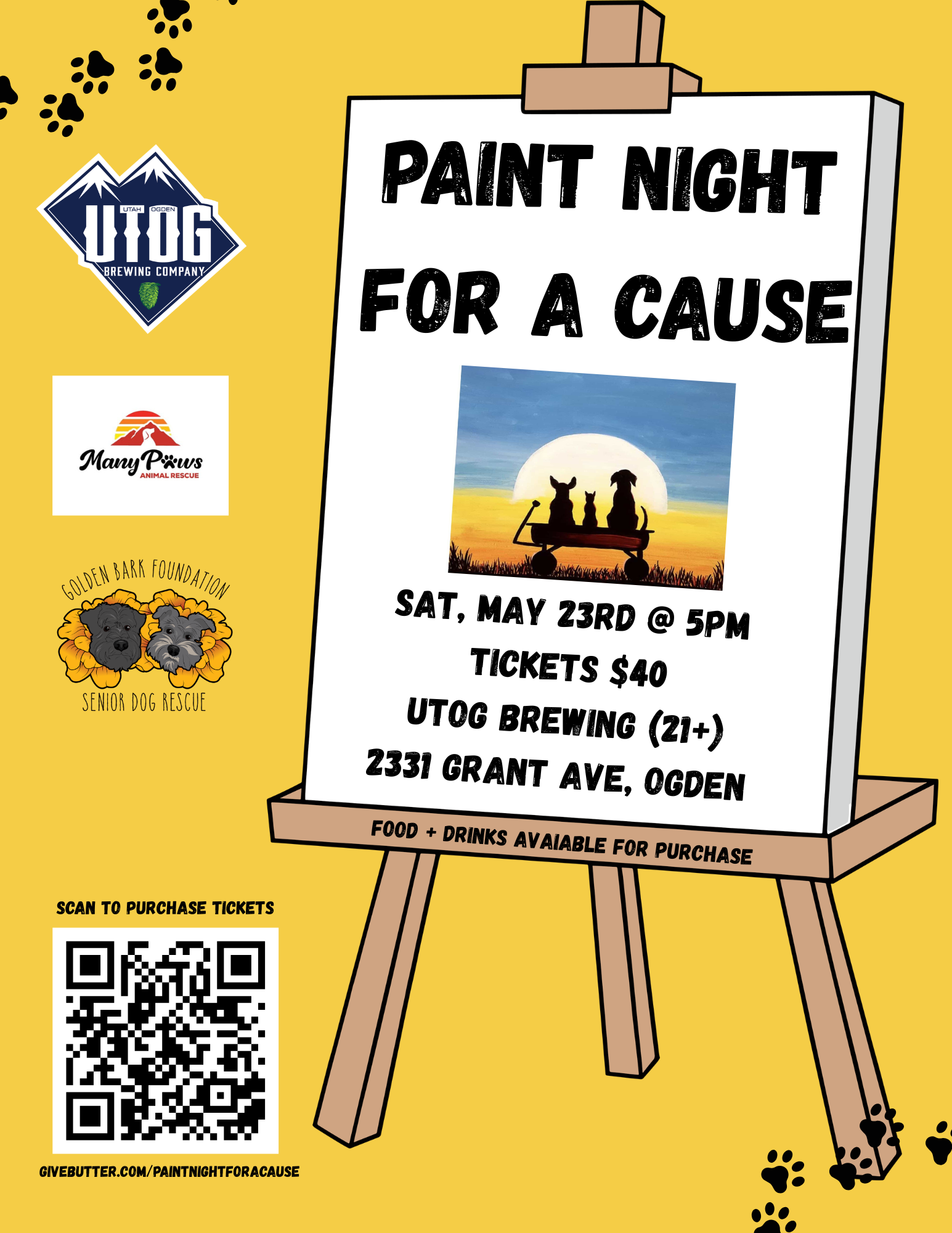 Campaign cover image for Paint Night for a Cause @ UTOG