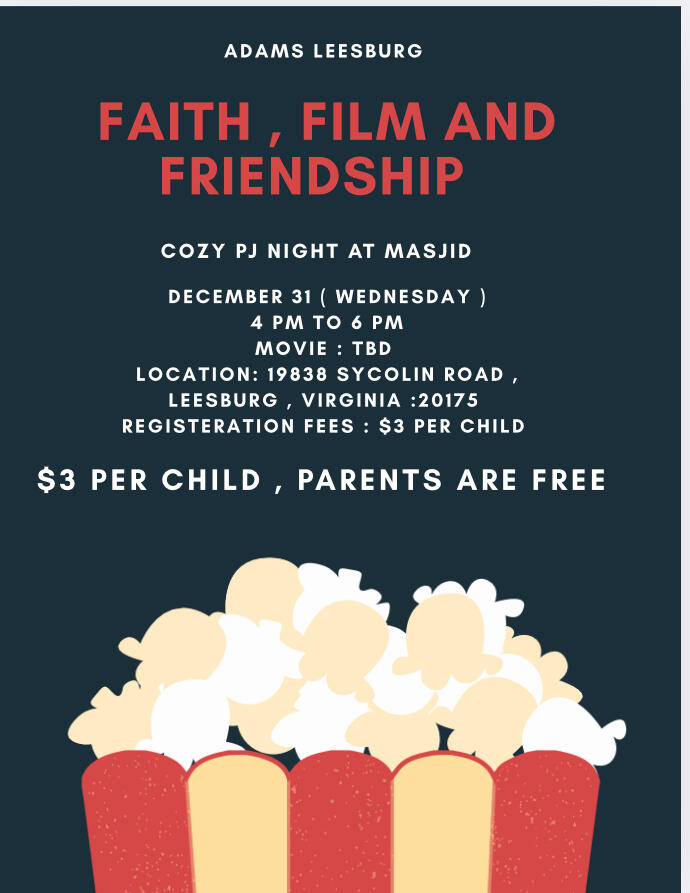 Campaign cover image for ADAMS Leesburg - Faith, Film and Friendship: PJ Night at the Masjid