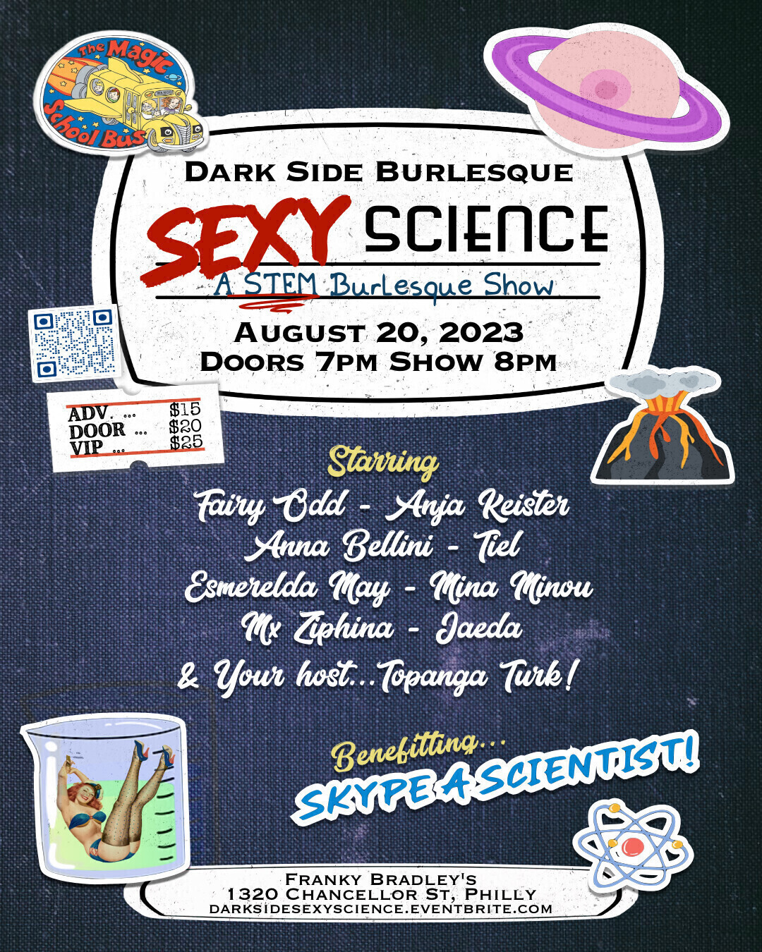 Campaign cover image for Darkside Burlesque Skype a Scientist Fundraiser!