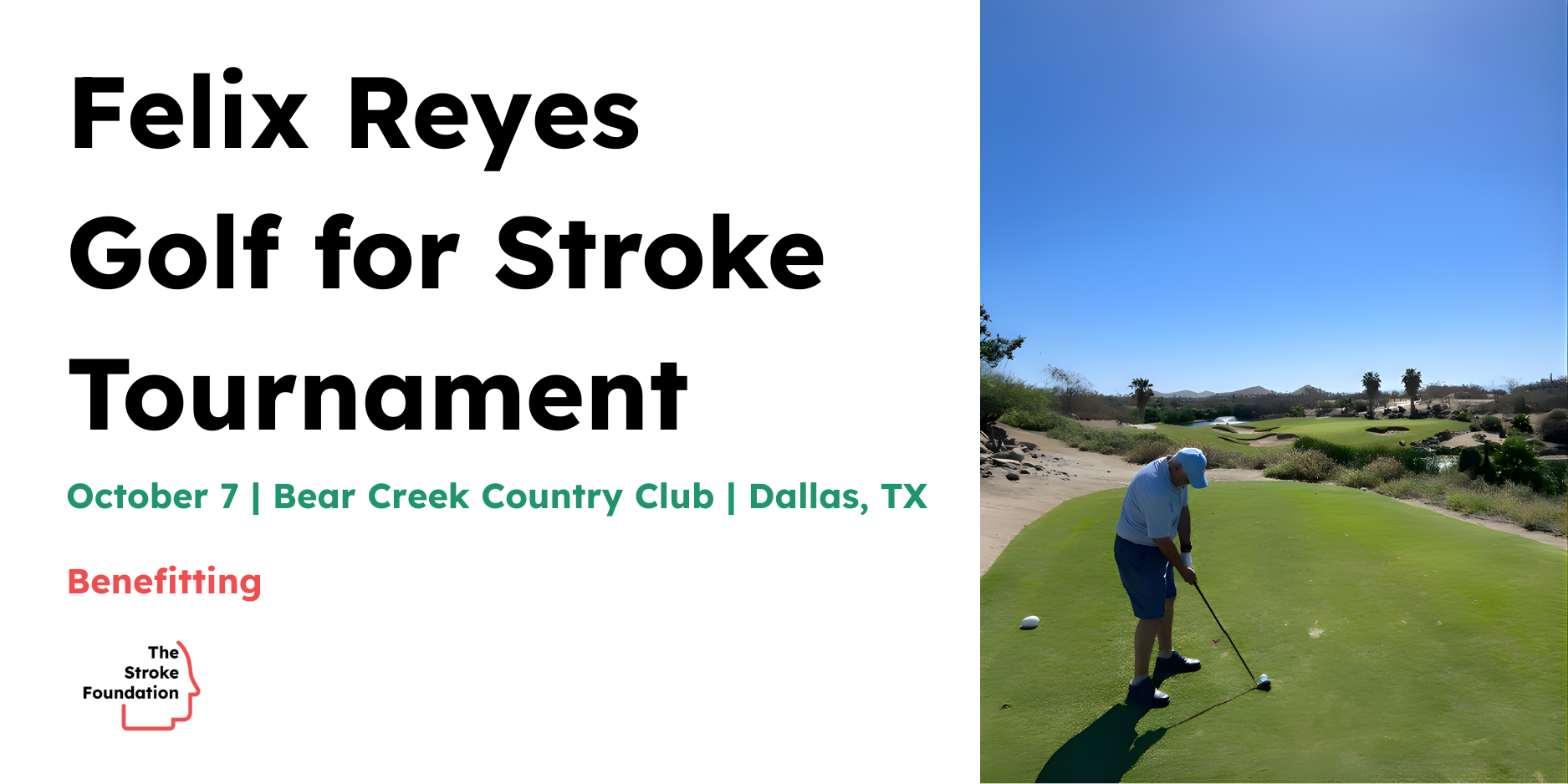 Campaign cover image for Felix Reyes Golf for Stroke Tournament