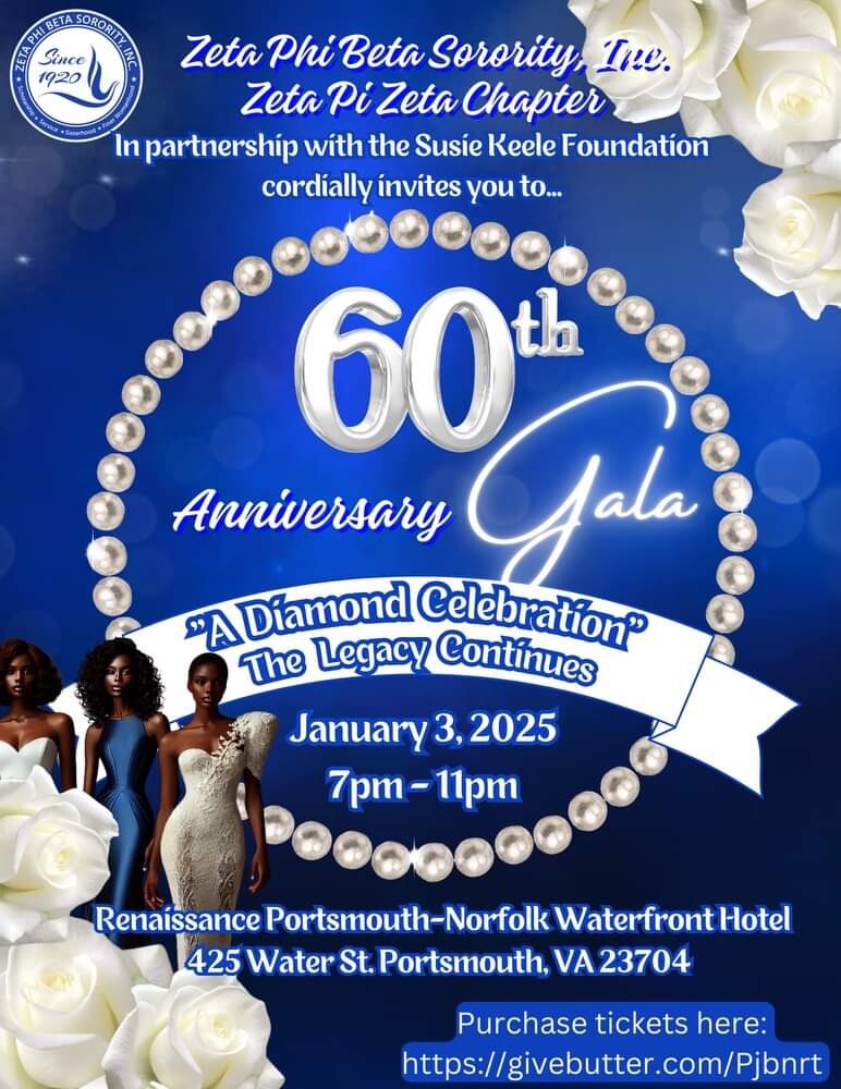 Campaign cover image for Zeta Phi Beta Sorority, Inc- Zeta Pi Zeta 60th Anniversary Gala
