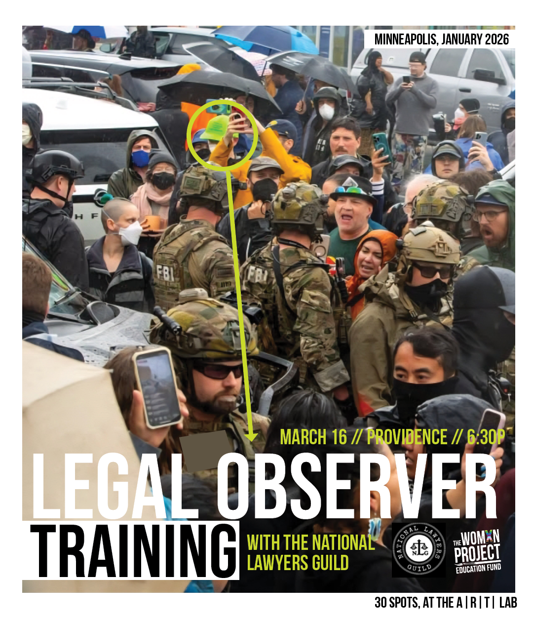 Campaign cover image for RSVP (March 16): Legal Observer Training