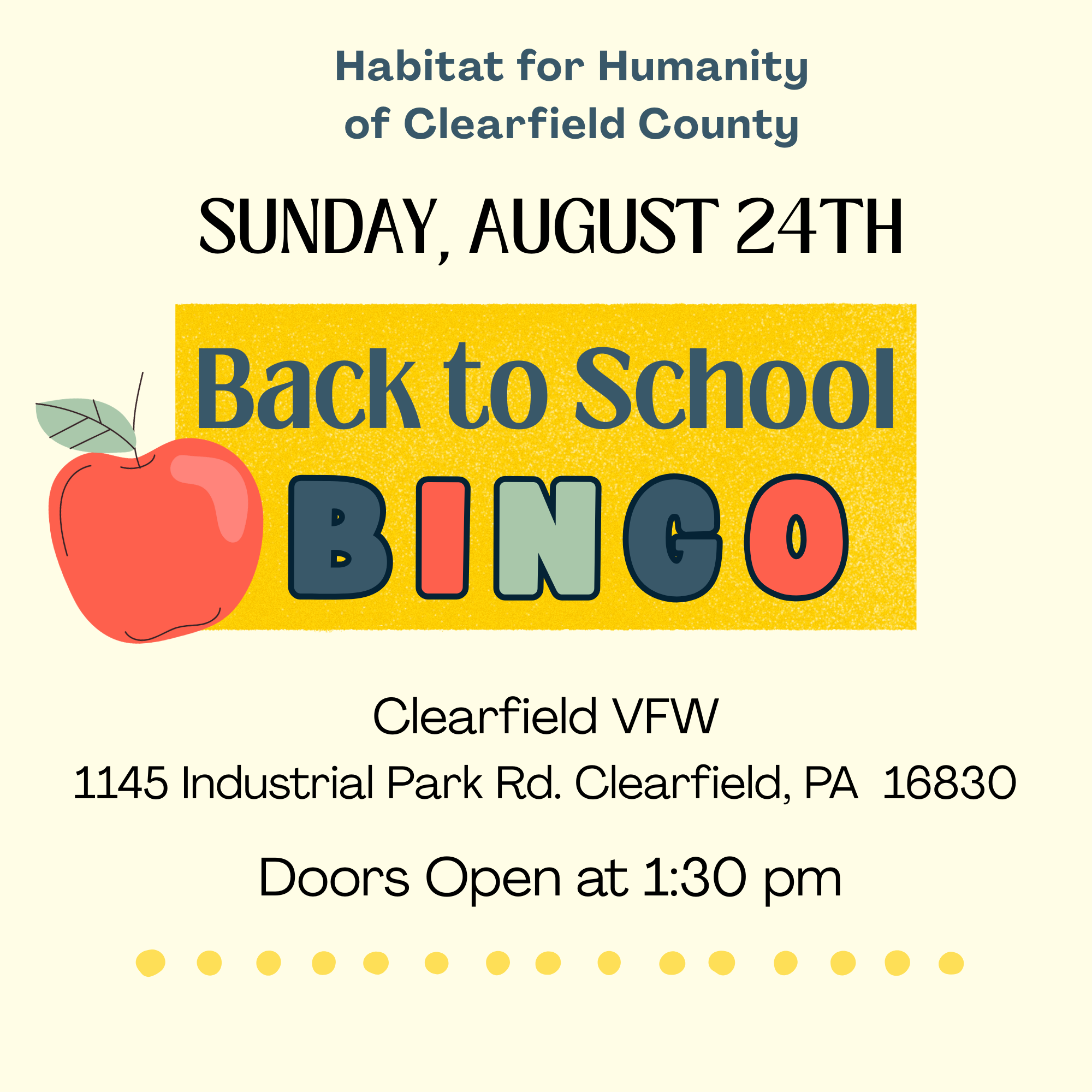 Campaign cover image for Back to School BINGO
