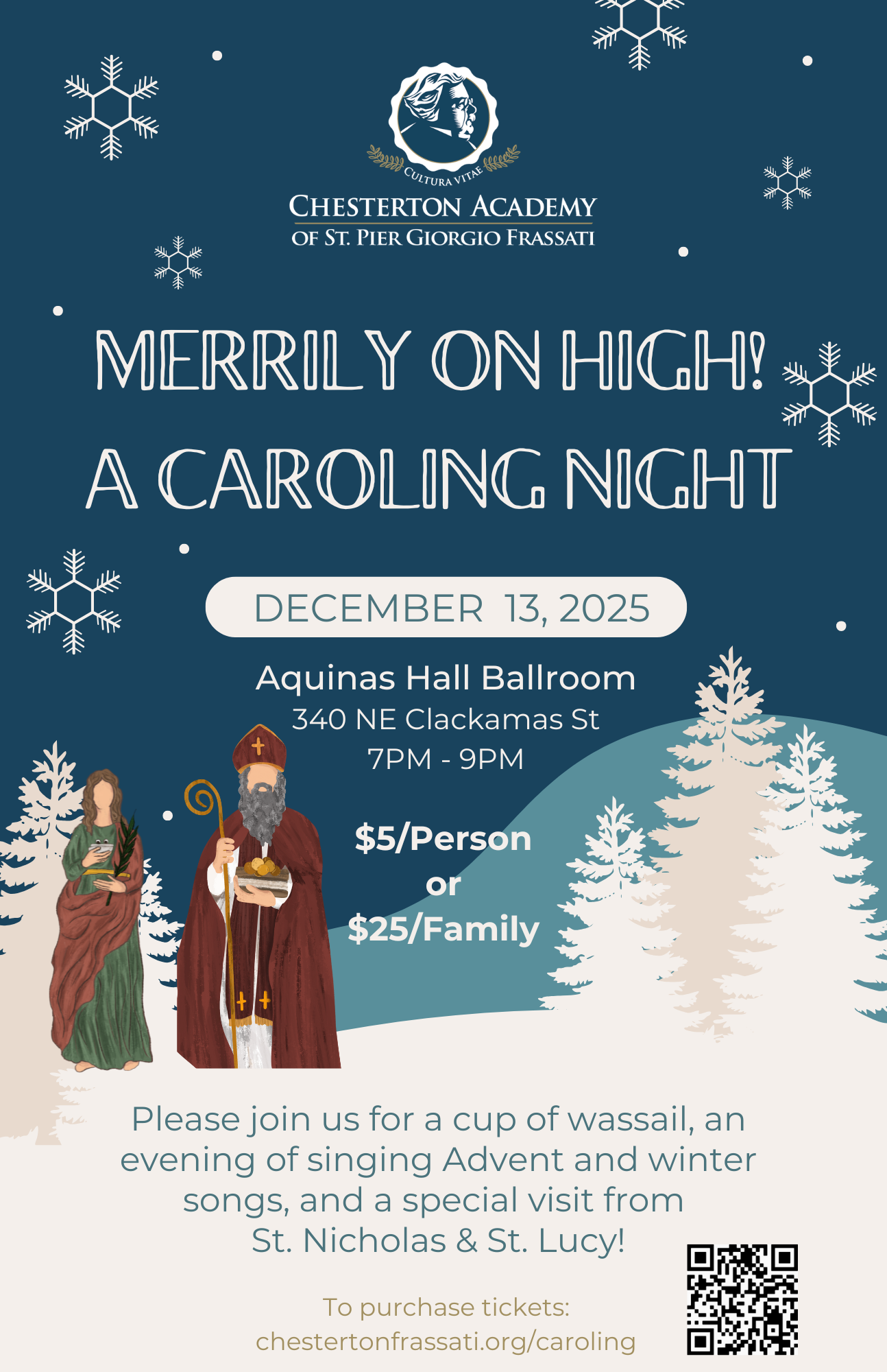 Campaign cover image for Merrily on High! A Caroling Night
