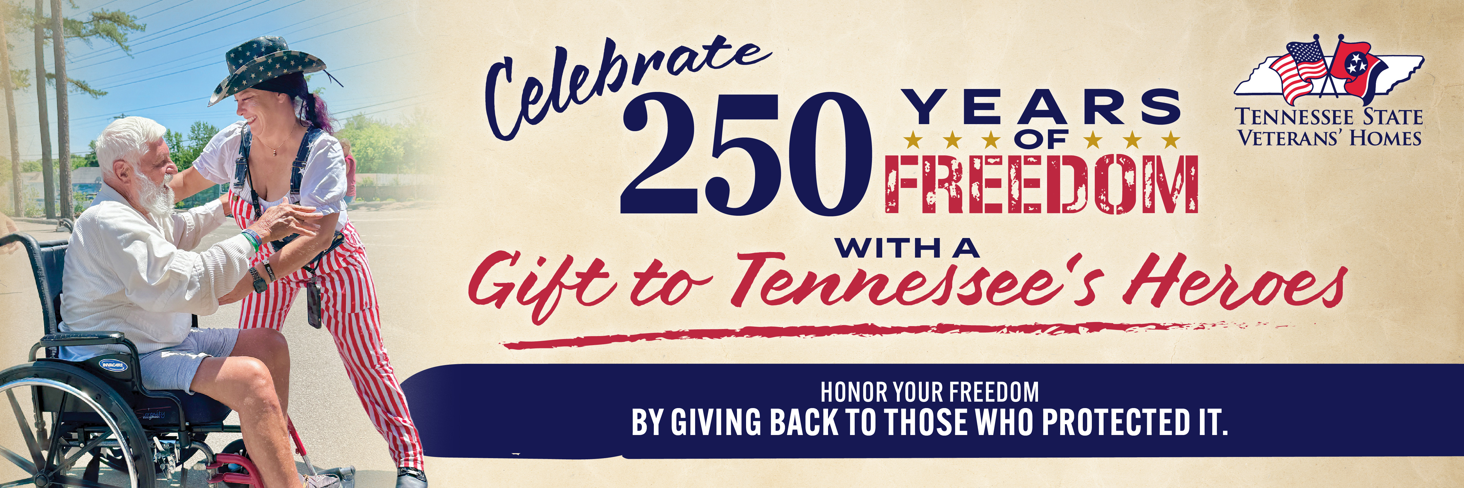 Campaign cover image for Celebrate America's 250th with a Gift to Tennessee's Heroes