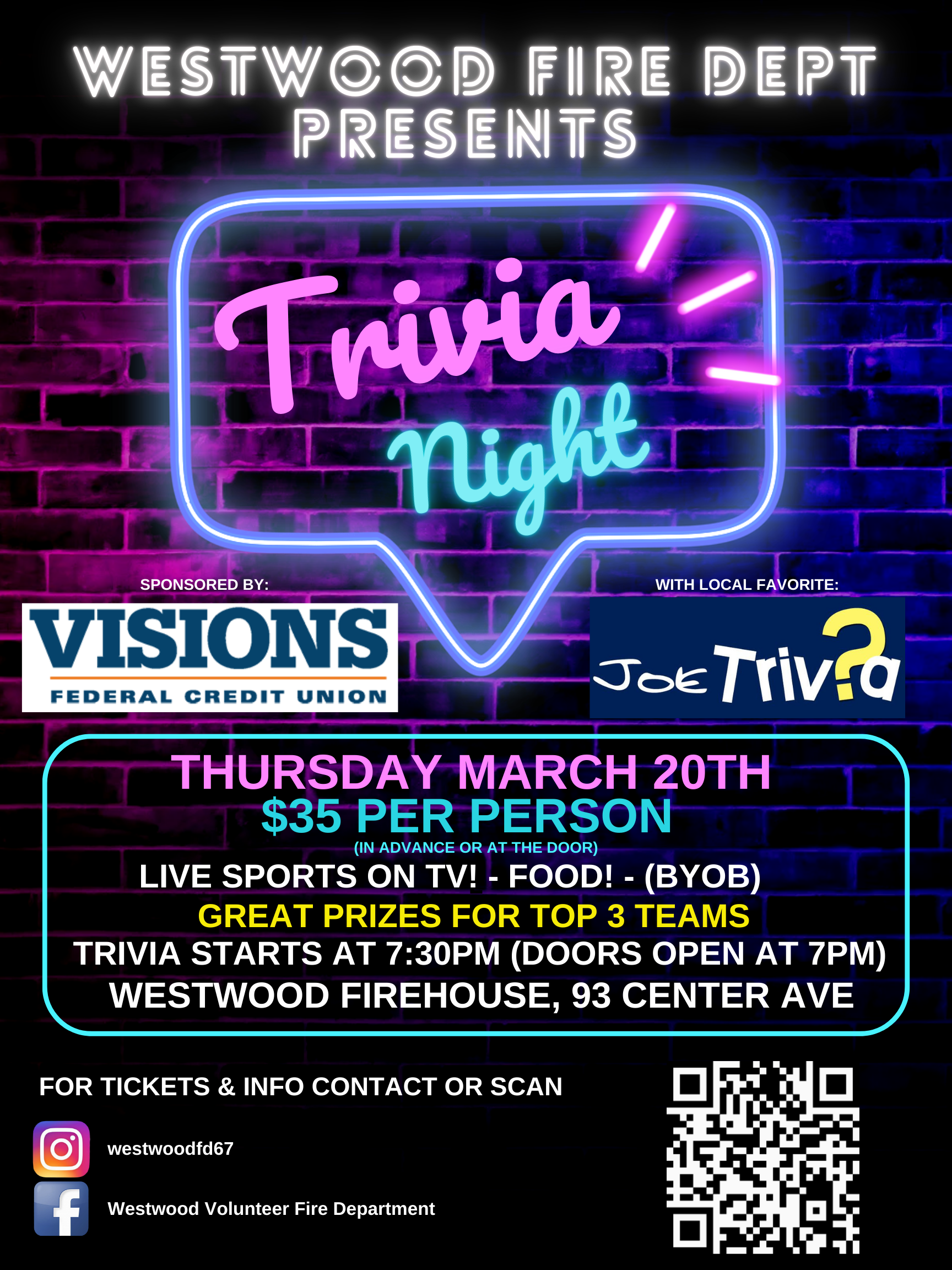 Campaign cover image for Westwood Vol. Fire Dept Trivia Night
