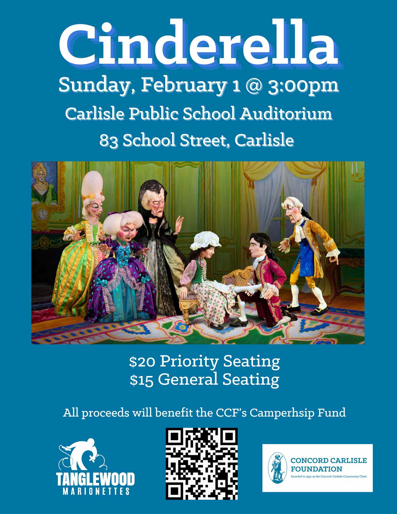 Campaign cover image for CCF Presents: Tanglewood Marionettes's CINDERELLA