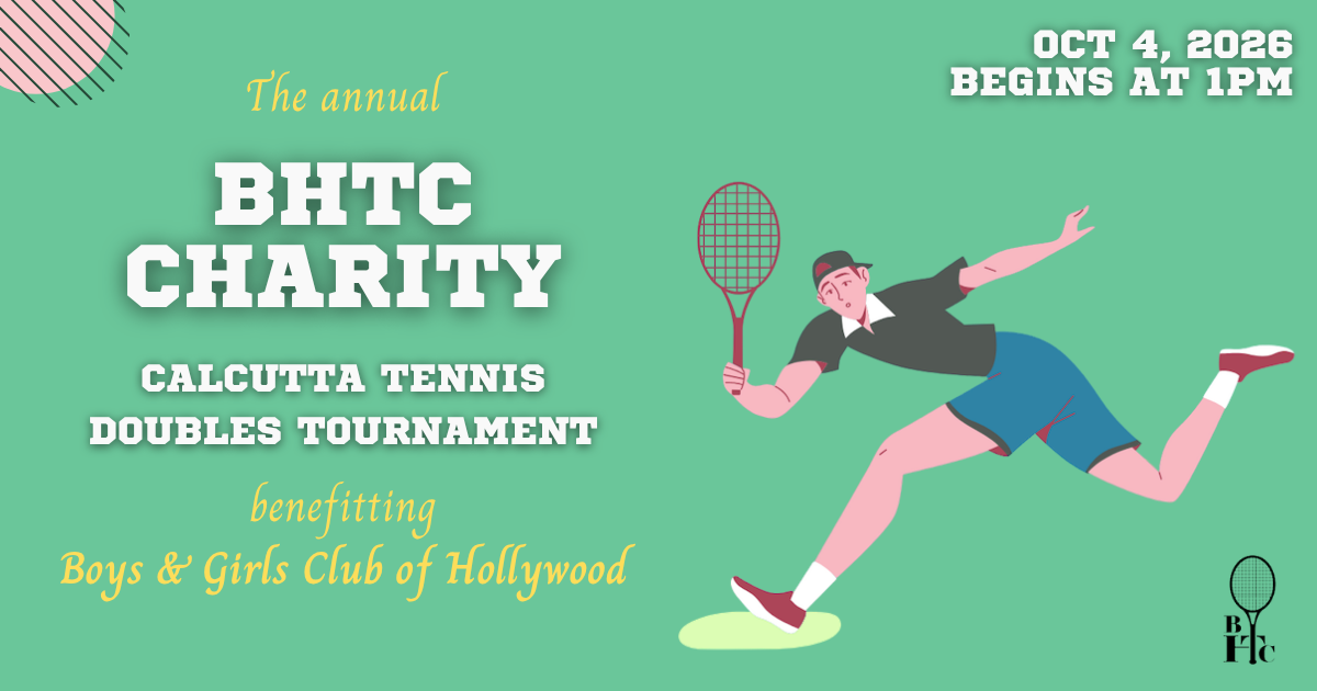 Campaign cover for Beverly Hills Tennis Club - Calcutta Tennis Doubles Tournament