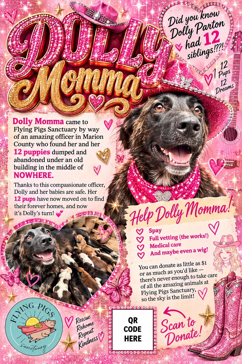 Campaign cover image for The Dolly Paw-ton Fund