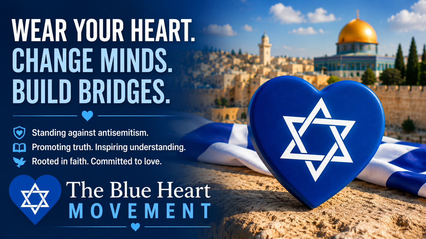 Campaign cover for The Blue Heart Movement - Stand Against Antisemitism with Truth