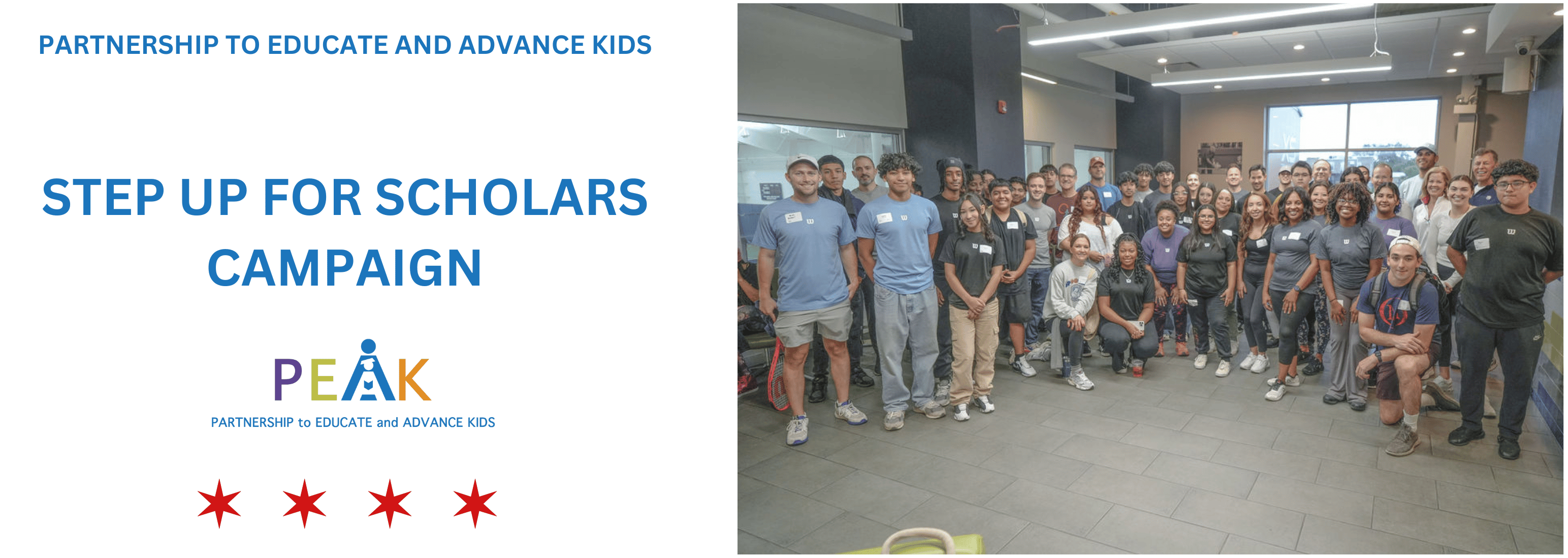 Campaign cover image for PEAK - Step Up for Scholars