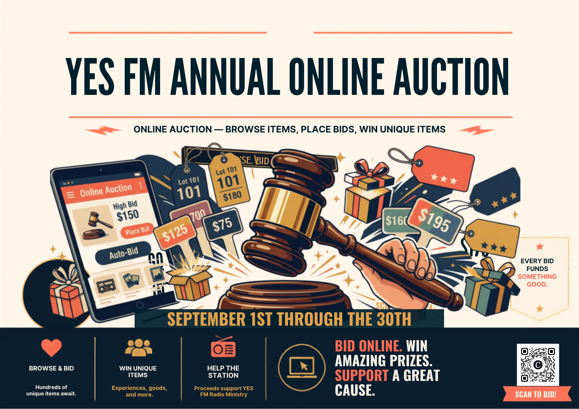 Campaign cover image for YES FM's Annual Online Auction