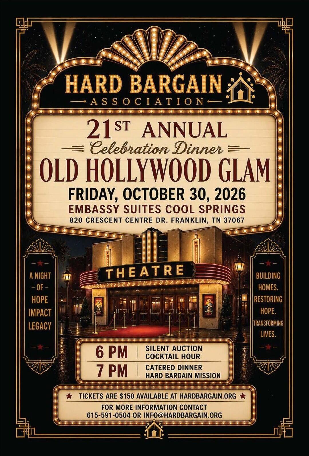 Campaign cover image for Hard Bargain Association 21st Annual Celebration Dinner