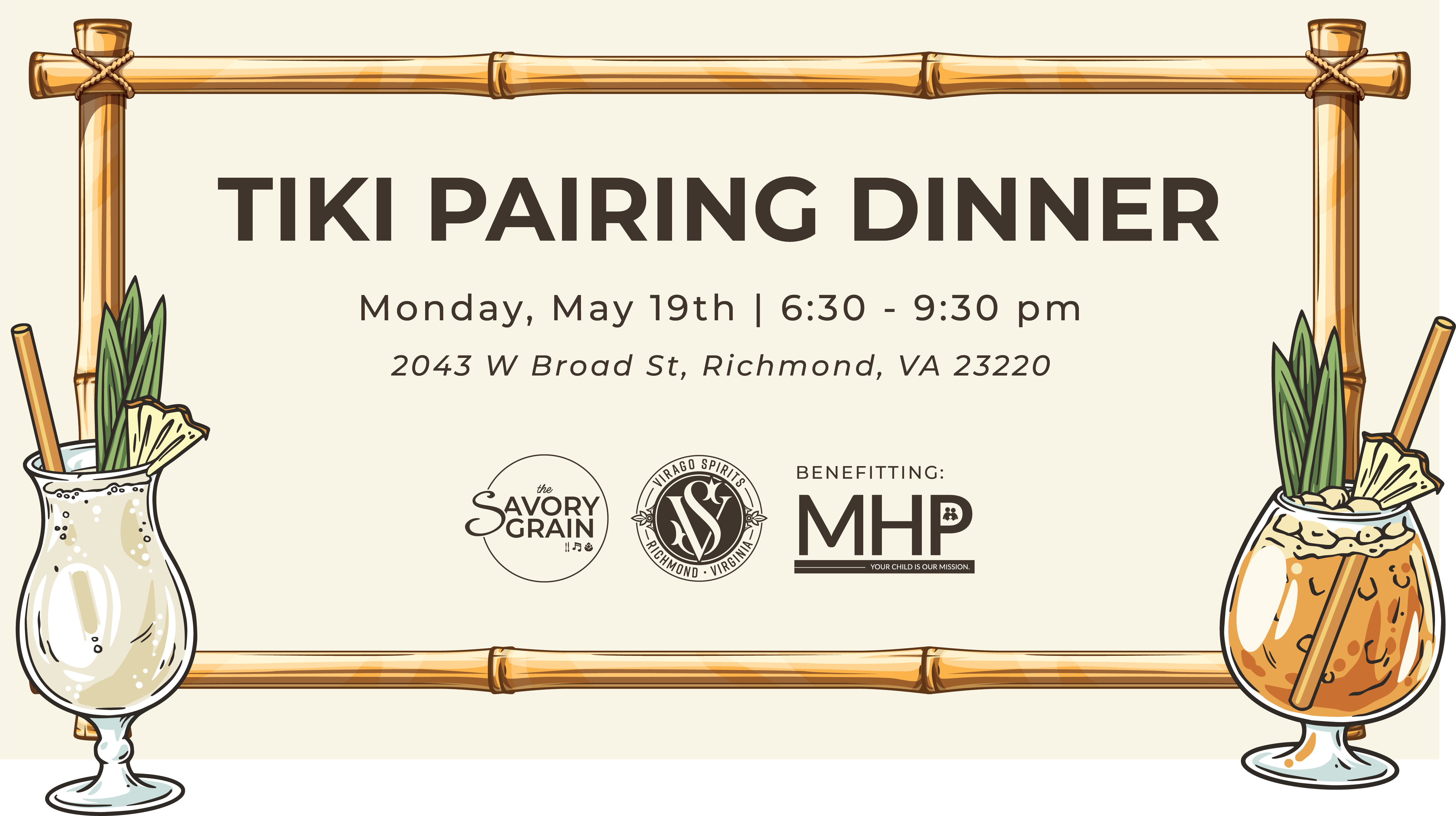 Campaign cover image for The Savory Grain Pairing Dinner with Virago Spirits