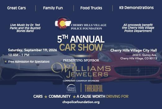 Campaign cover image for 5th Annual Cherry Hills Village Car Show