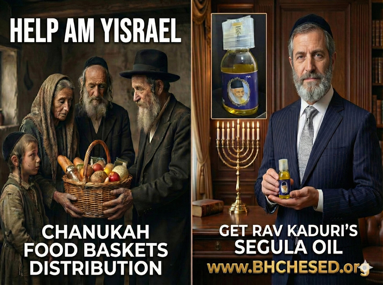 Campaign cover image for Chanukah Food Baskets Distribution Miracles Continue BeEzrat HaShem