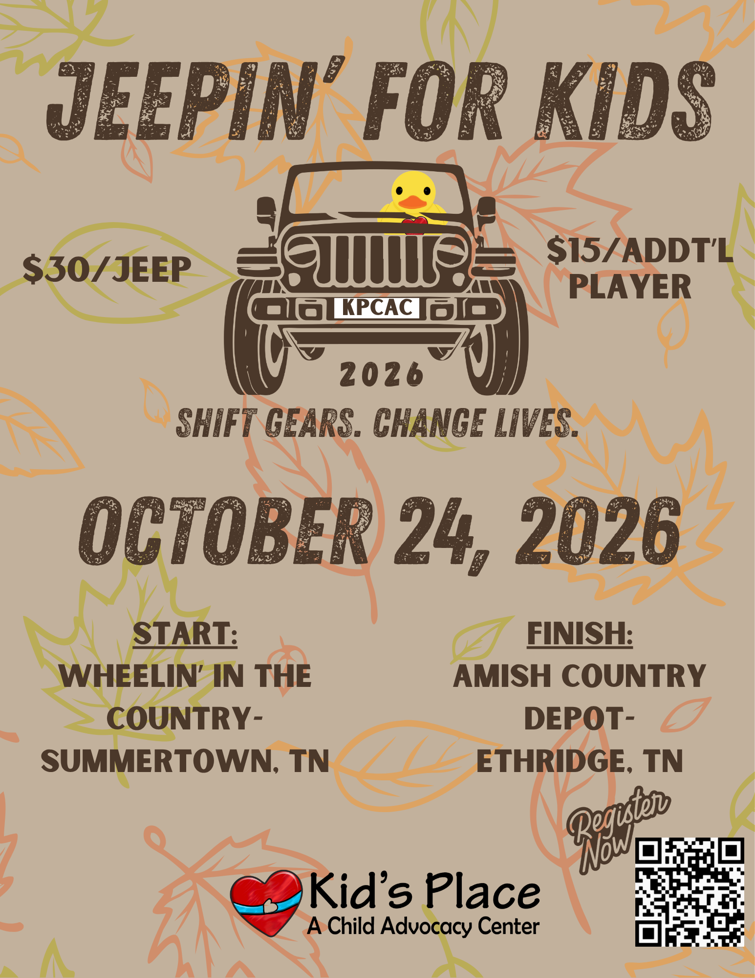 Campaign cover image for Jeepin' for Kids 2026