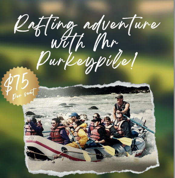 Campaign cover image for Mr. Purkeypile's Rafting Trip