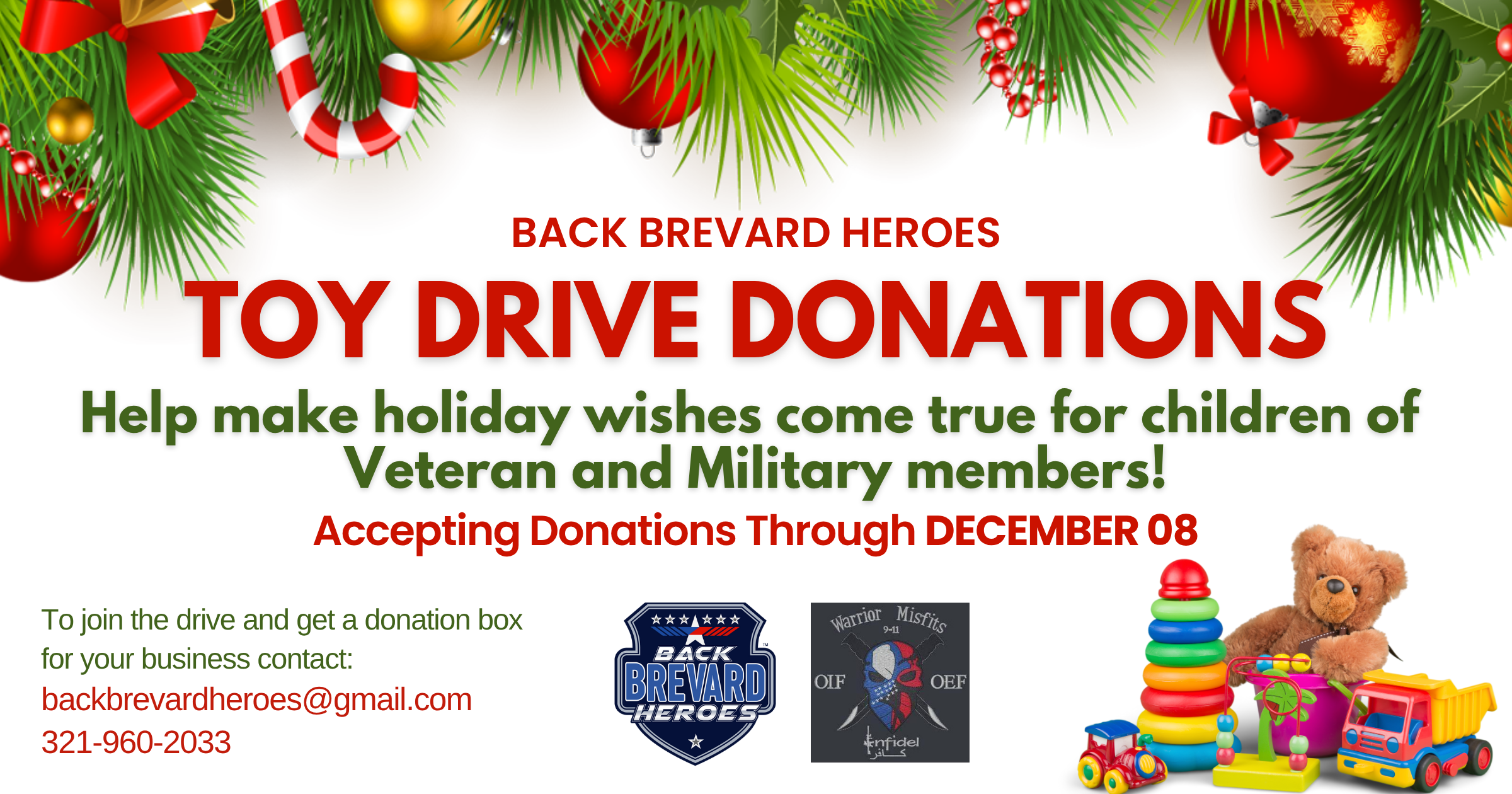 Campaign cover image for 2025 BBH Toy Drive for Warrior Misfits