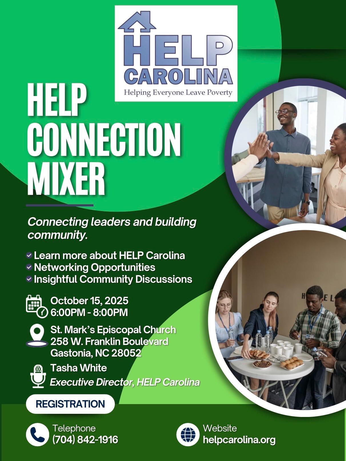 Campaign cover image for HELP Carolina Connection Mixer