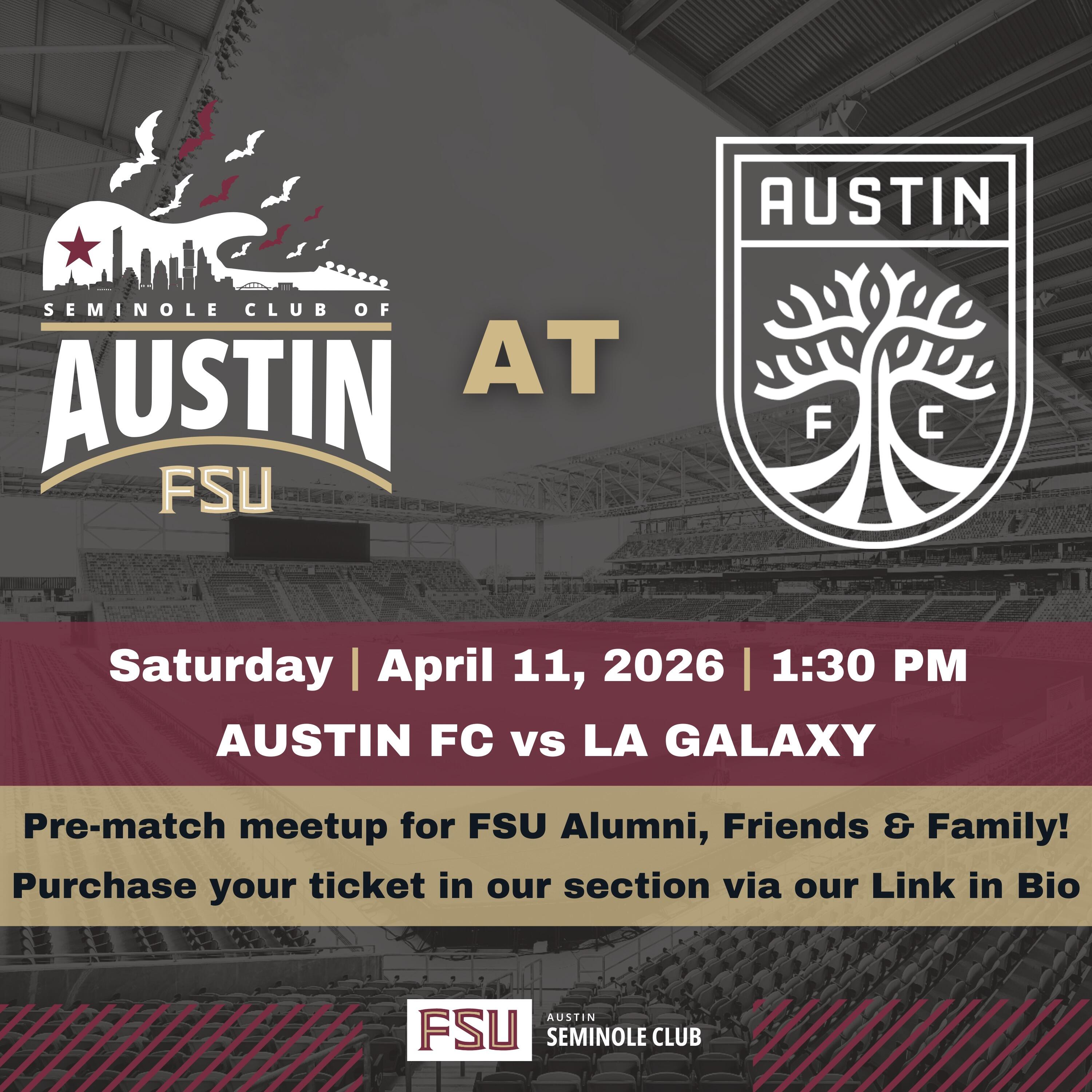 Campaign cover image for ATX Noles at Austin FC - Saturday, April 11, 2026