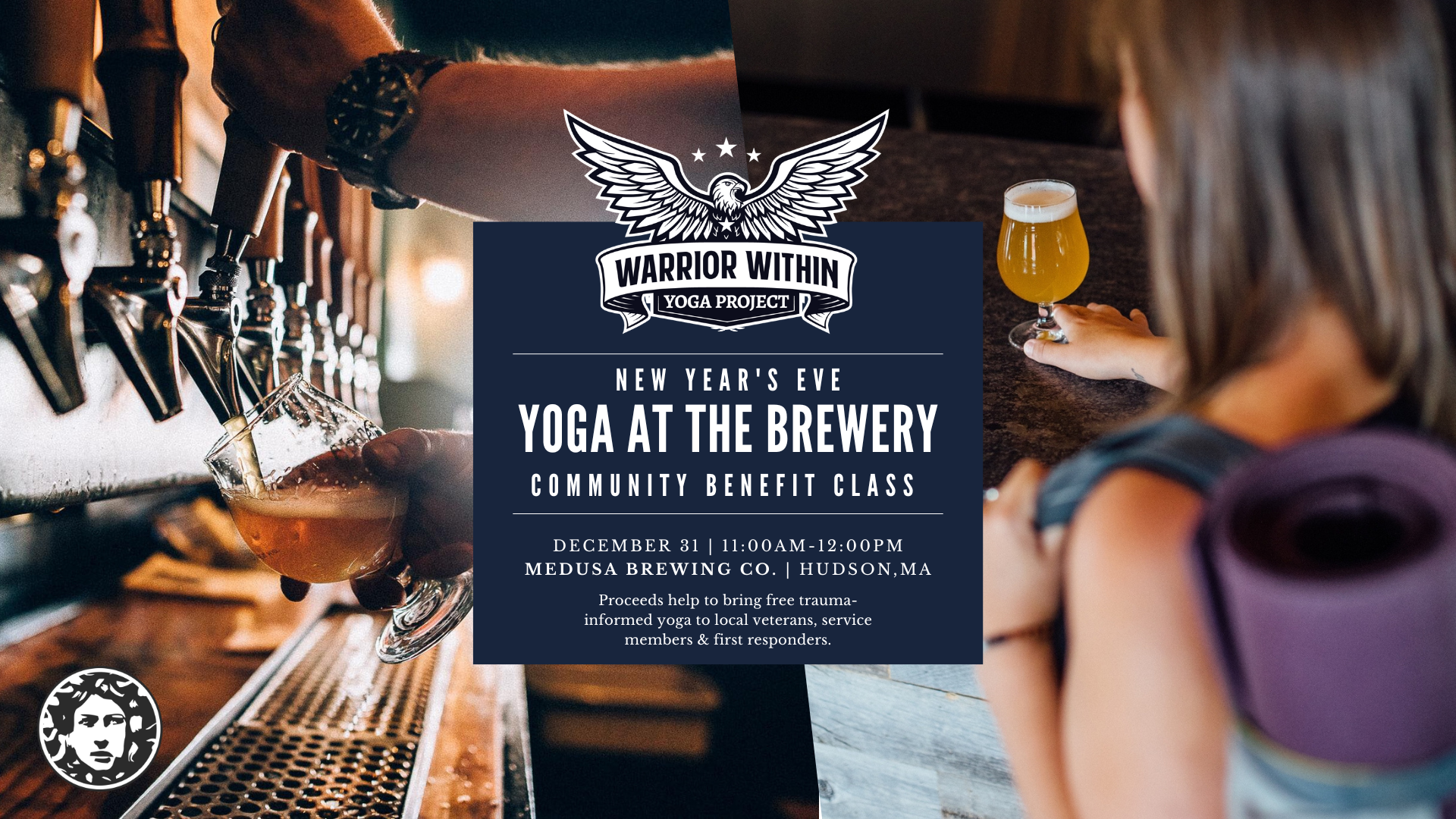 Campaign cover image for NYE Yoga at the Brewery | Benefit at Medusa Dec 31