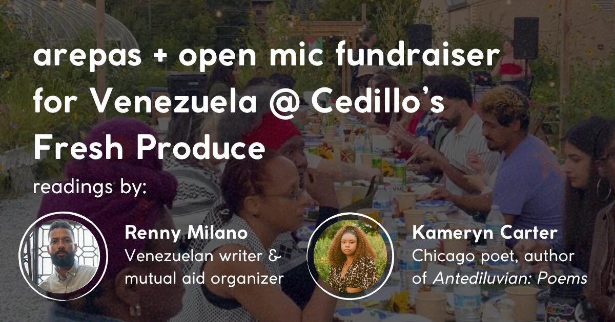 Campaign cover image for arepas + open mic fundraiser for Venezuela | arepas y poesía: evento de recaudación de fondos para Venezuela